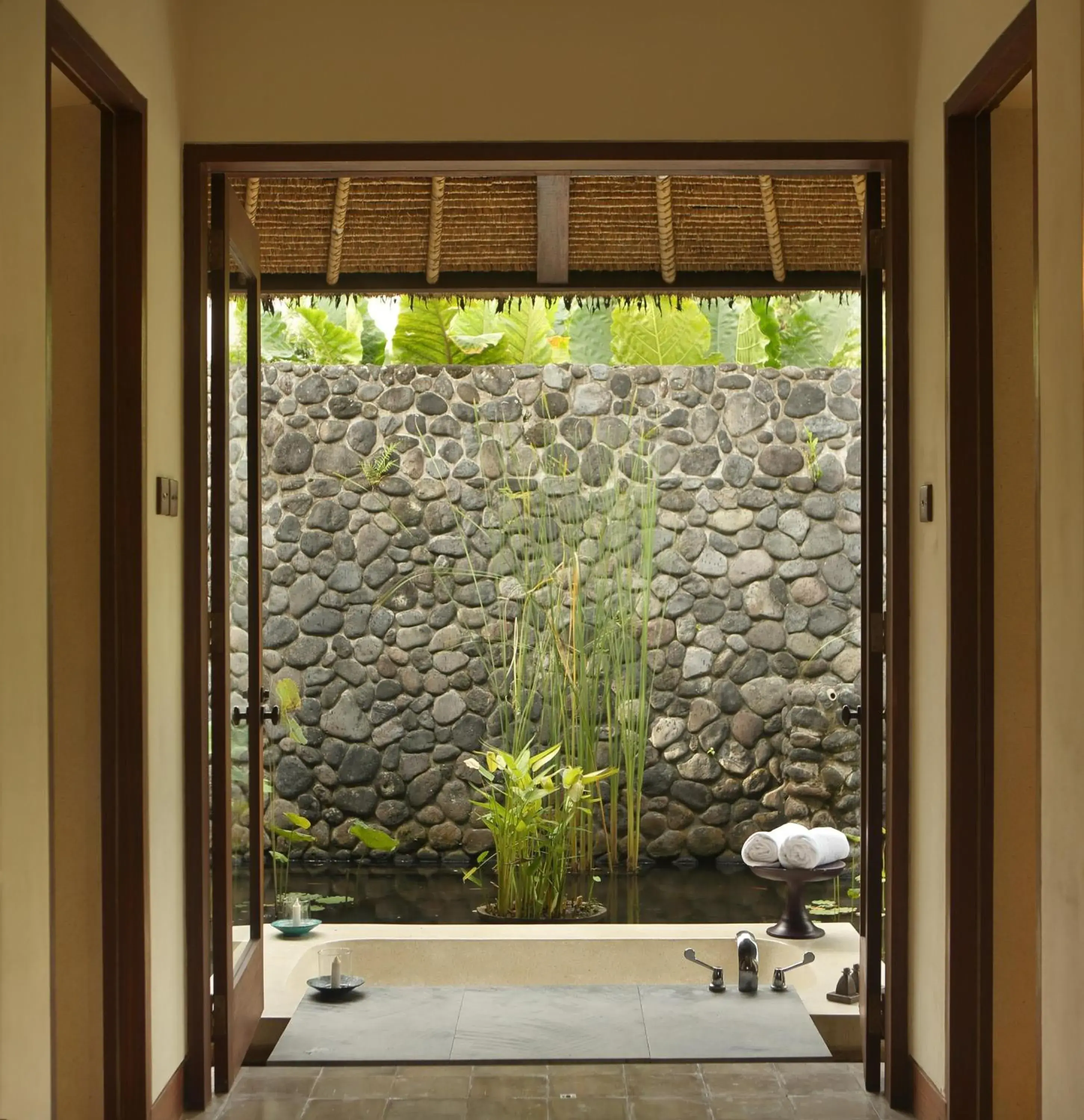 Bathroom in Alila Ubud Bathroom in Alila Ubud