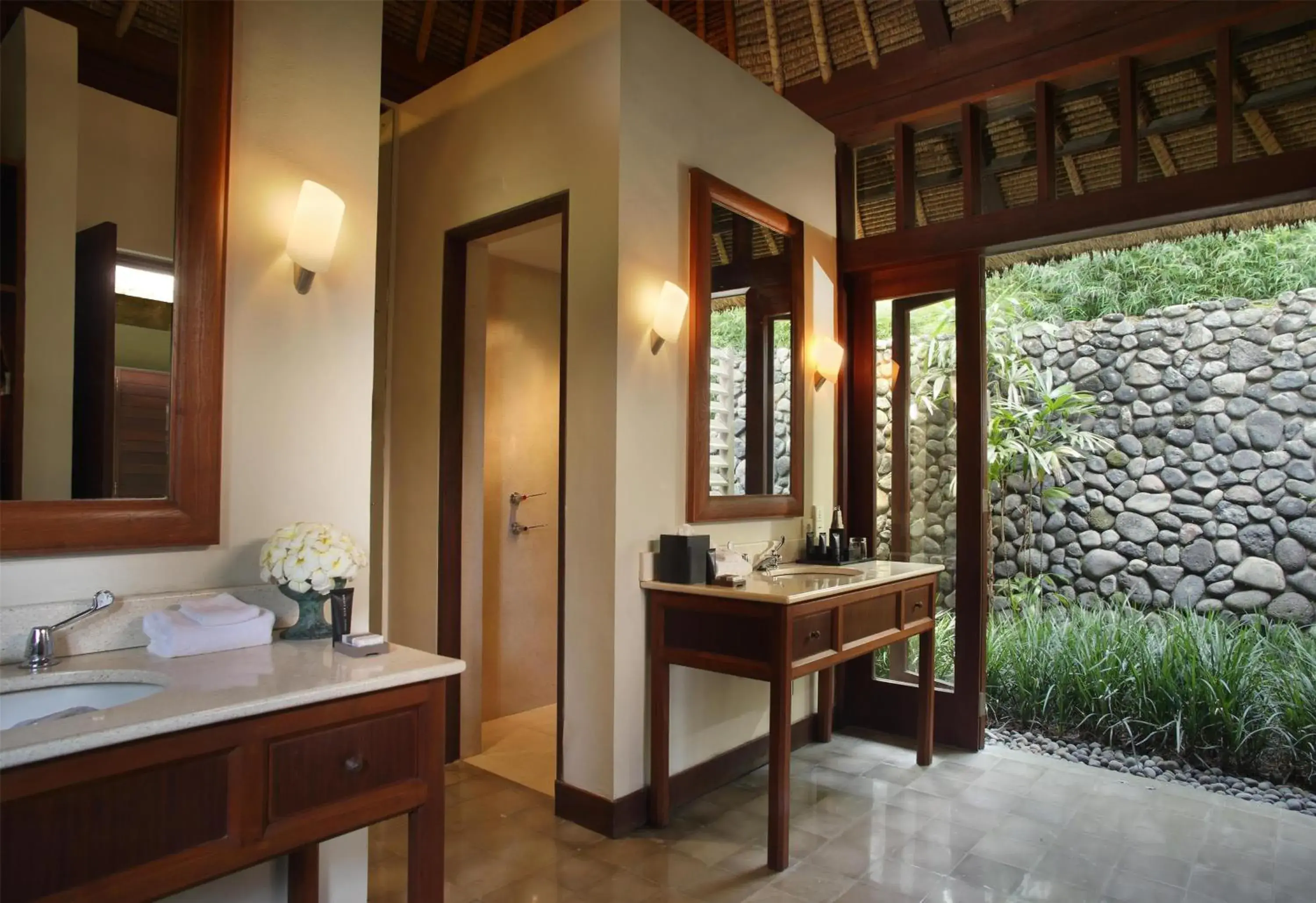 Bathroom in Alila Ubud Bathroom in Alila Ubud
