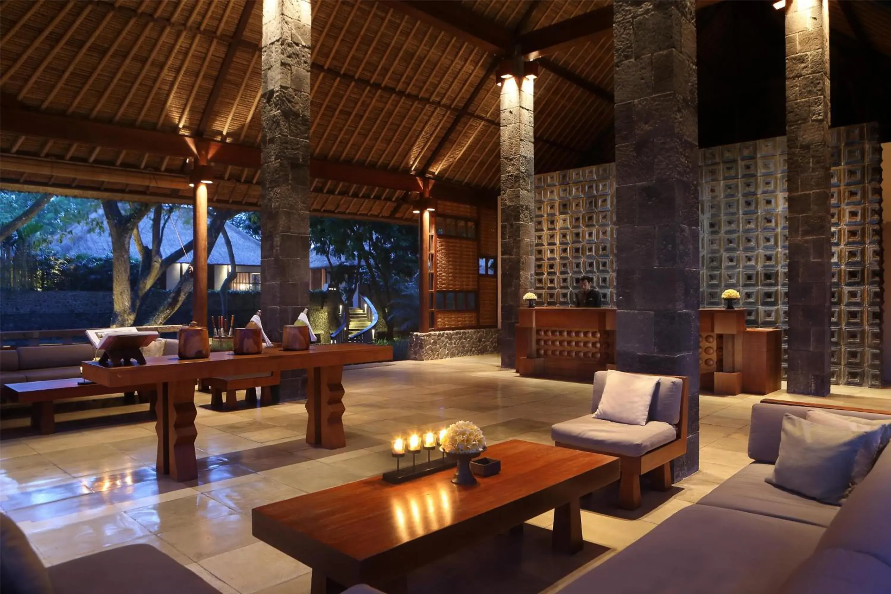Lobby or reception in Alila Ubud Lobby or reception in Alila Ubud