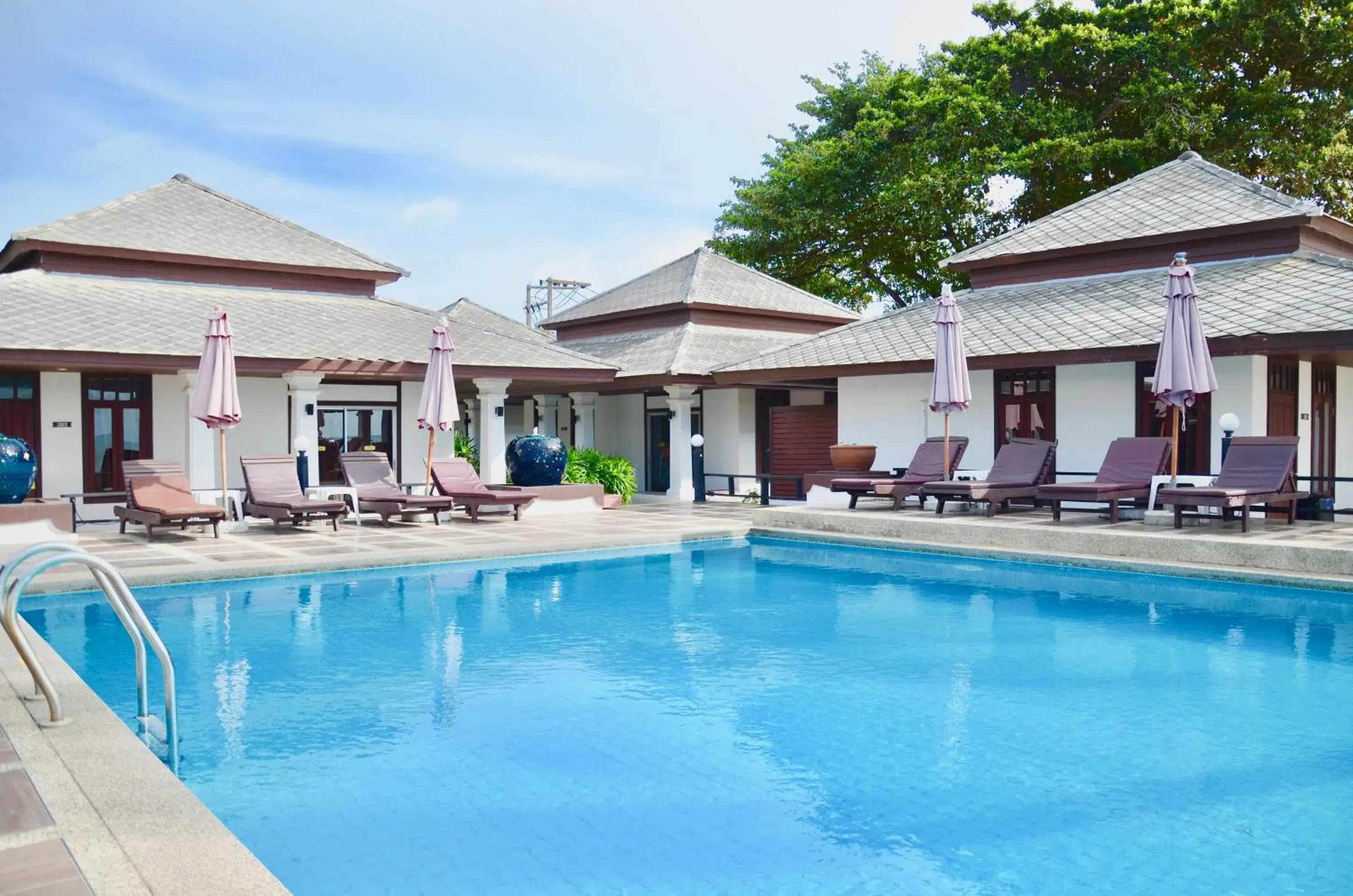 Pool view in Al's Resort Pool view in Al's Resort