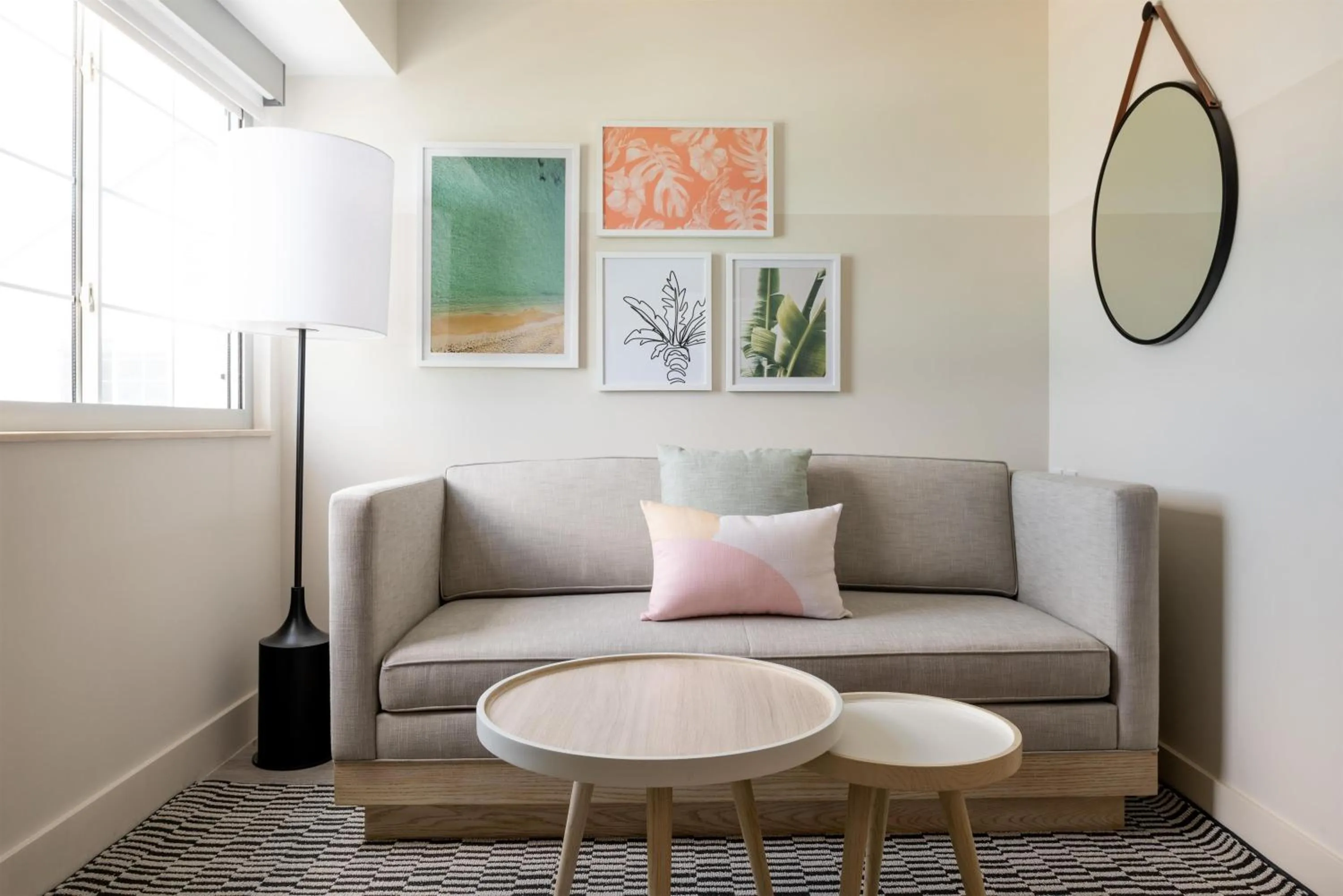 Living room in Hampton by Hilton Grand Cayman Seven Mile Beach