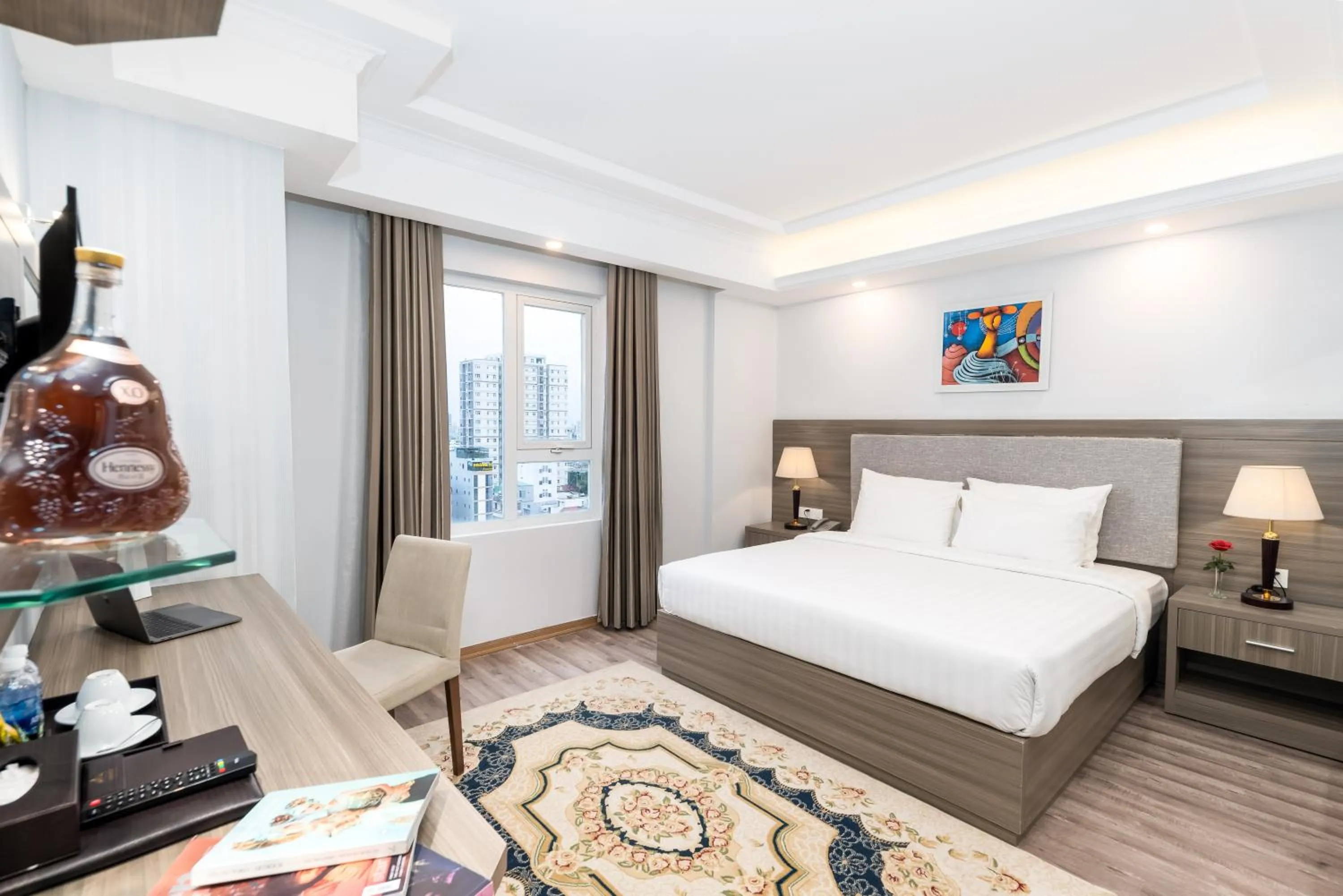 Photo of the whole room, Bed in Golden Rose Hotel