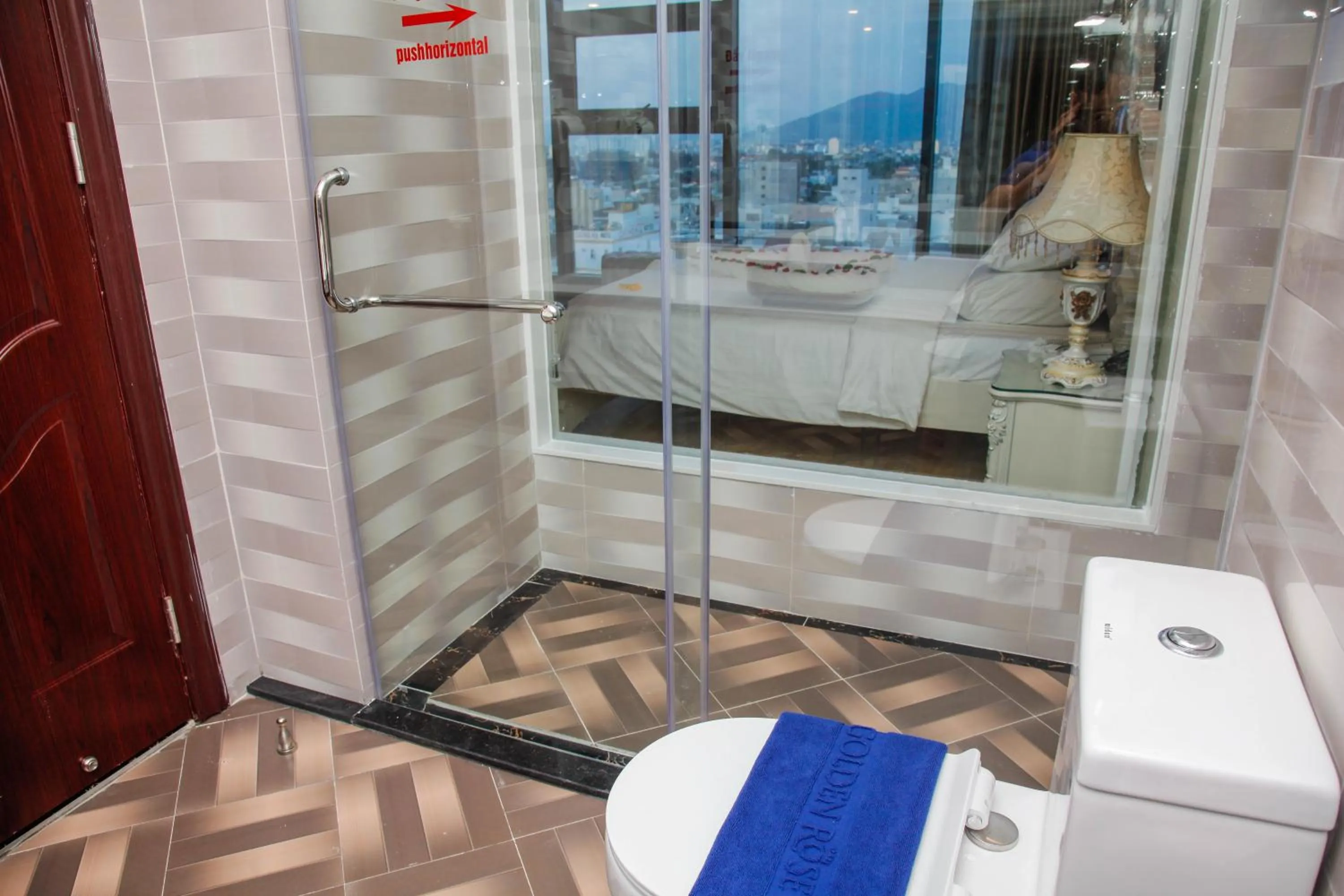 Shower in Golden Rose Hotel