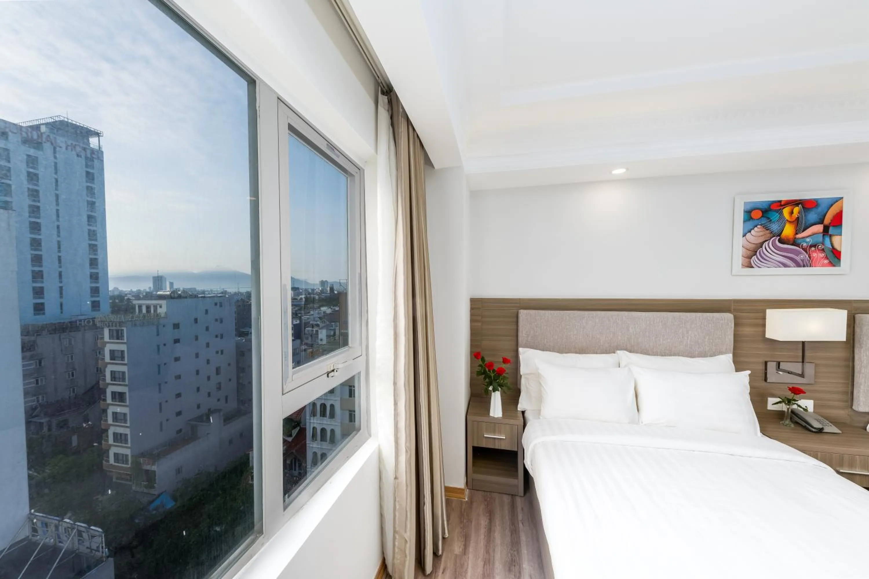 Photo of the whole room, Bed in Golden Rose Hotel