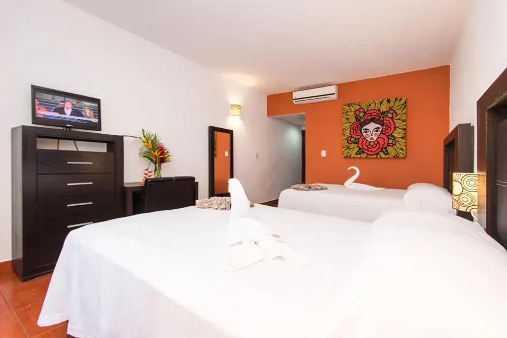 Bed in Hotel Santa Cruz Huatulco Bed in Hotel Santa Cruz Huatulco