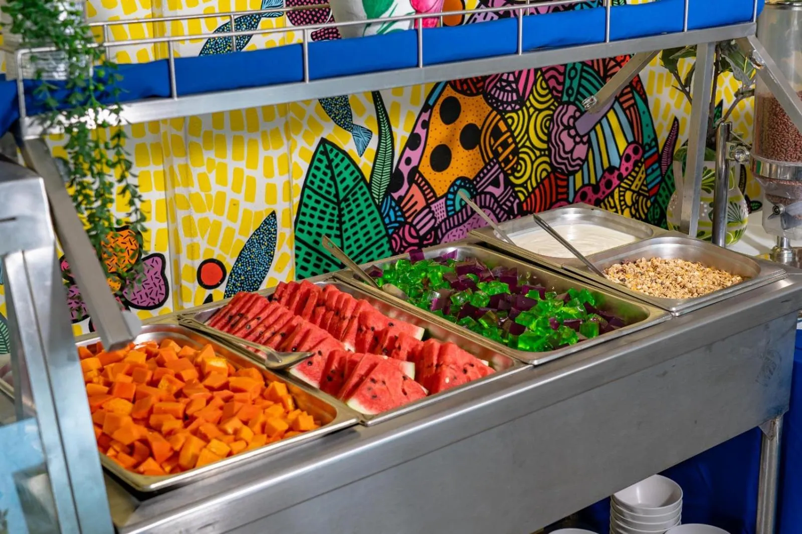 Buffet breakfast in Hotel Santa Cruz Huatulco