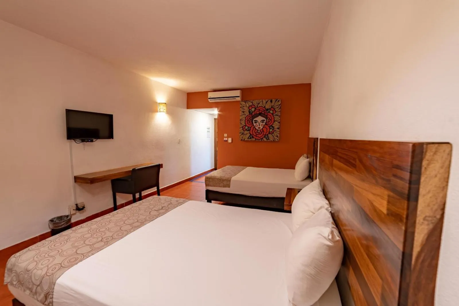 Bed in Hotel Santa Cruz Huatulco