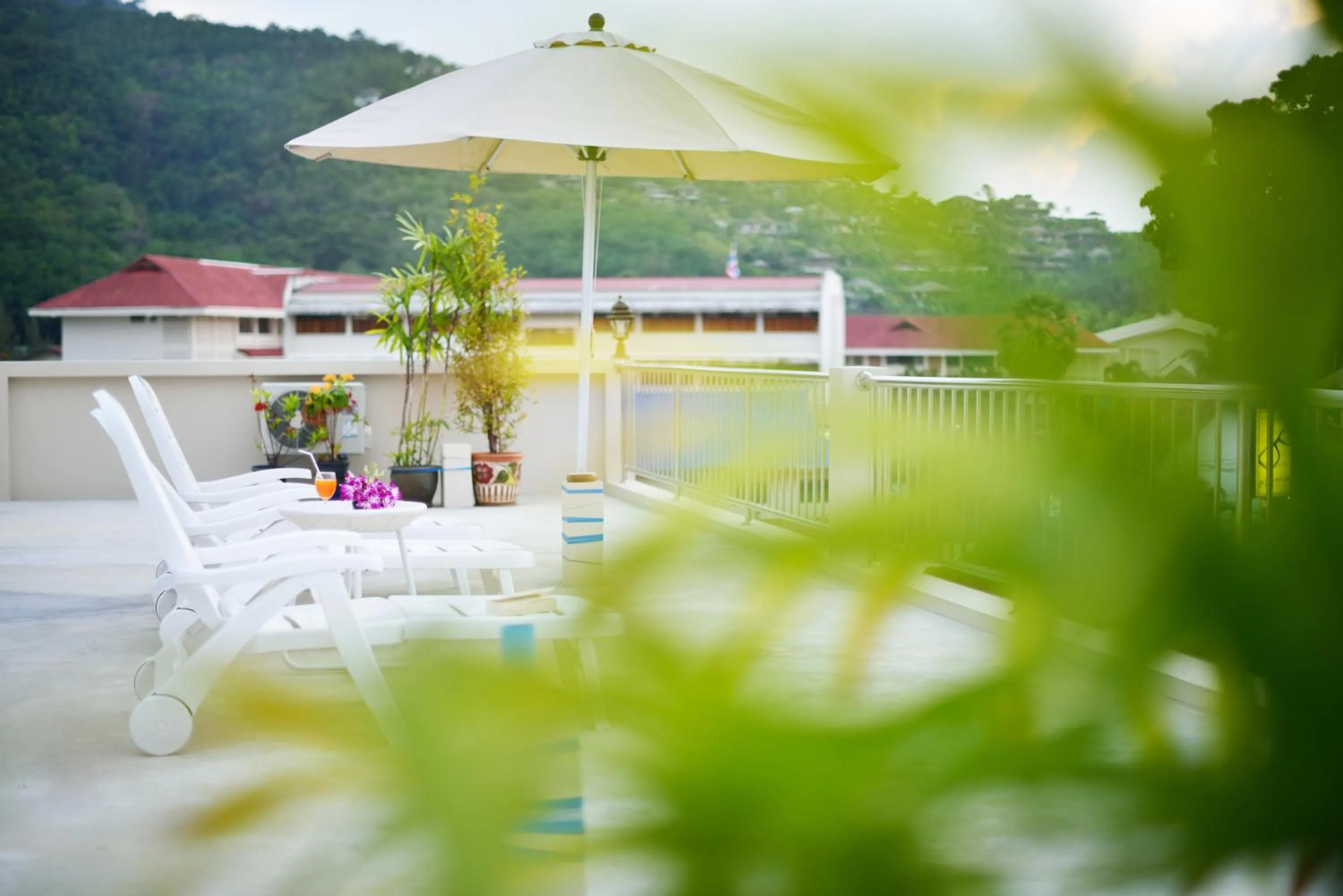Patio in At Kamala Hotel