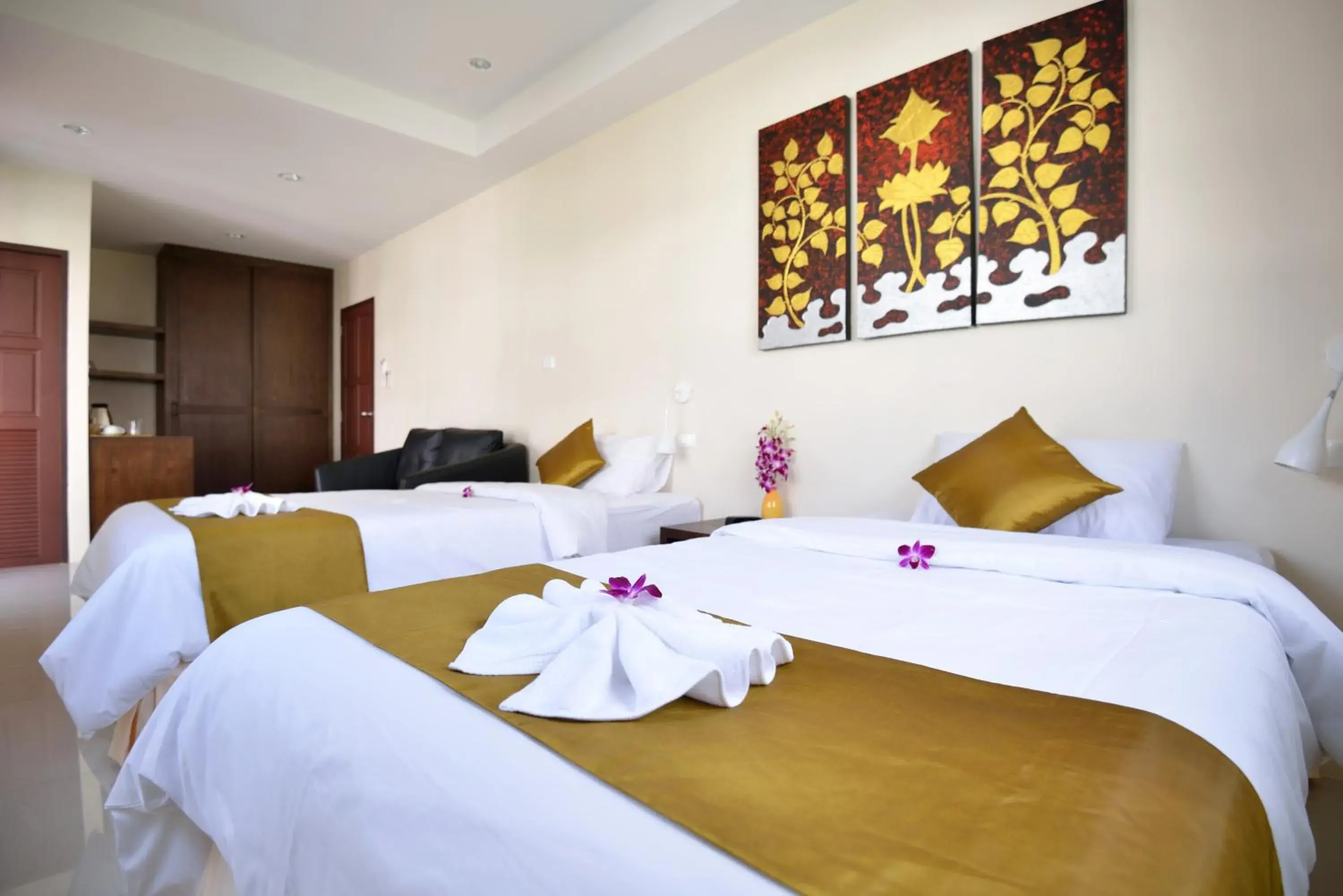 Bed in At Kamala Hotel Bed in At Kamala Hotel