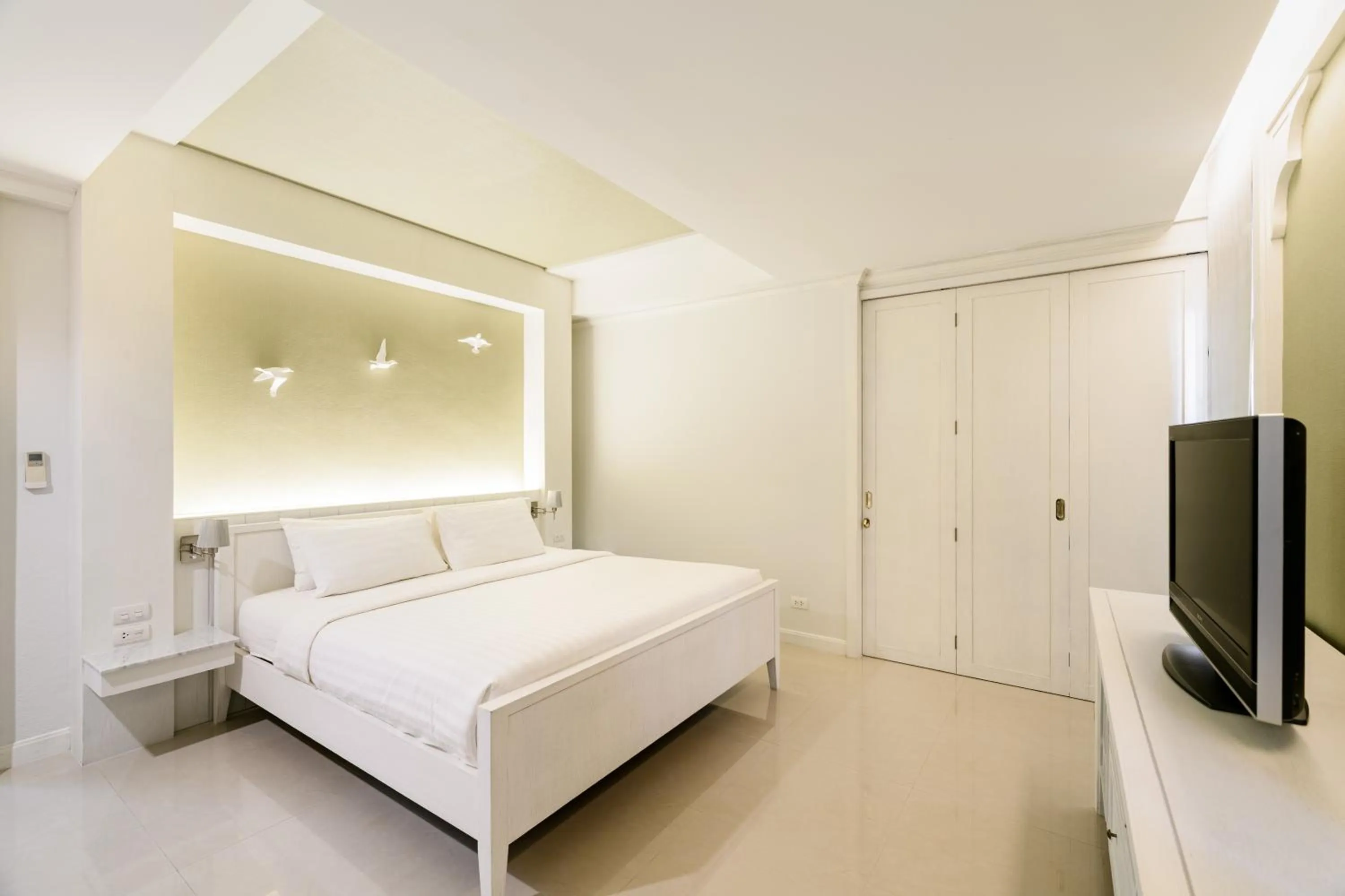 Bedroom, Bed in Villa Pimmada