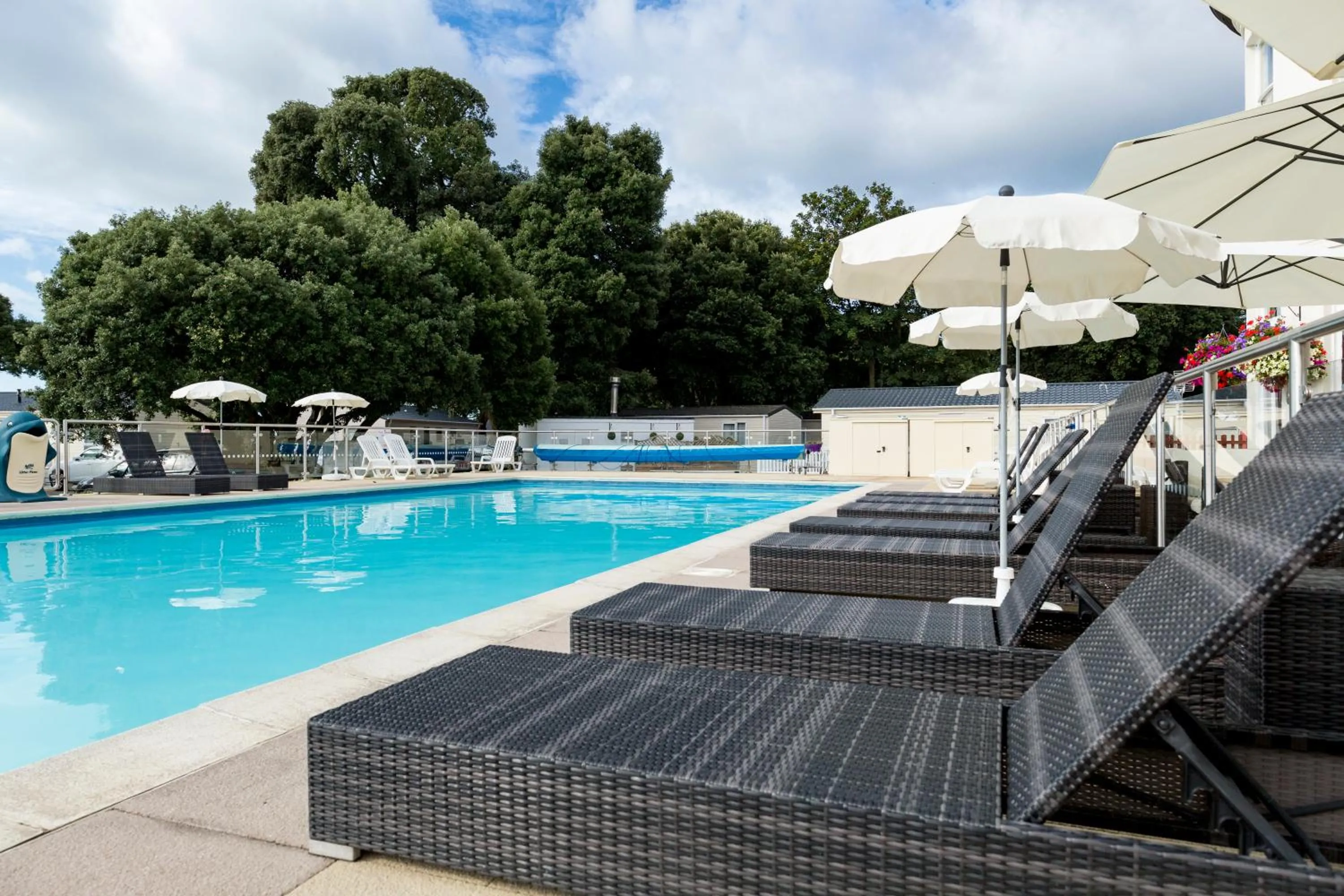 Swimming pool in Sandhills Apartments, Mudeford