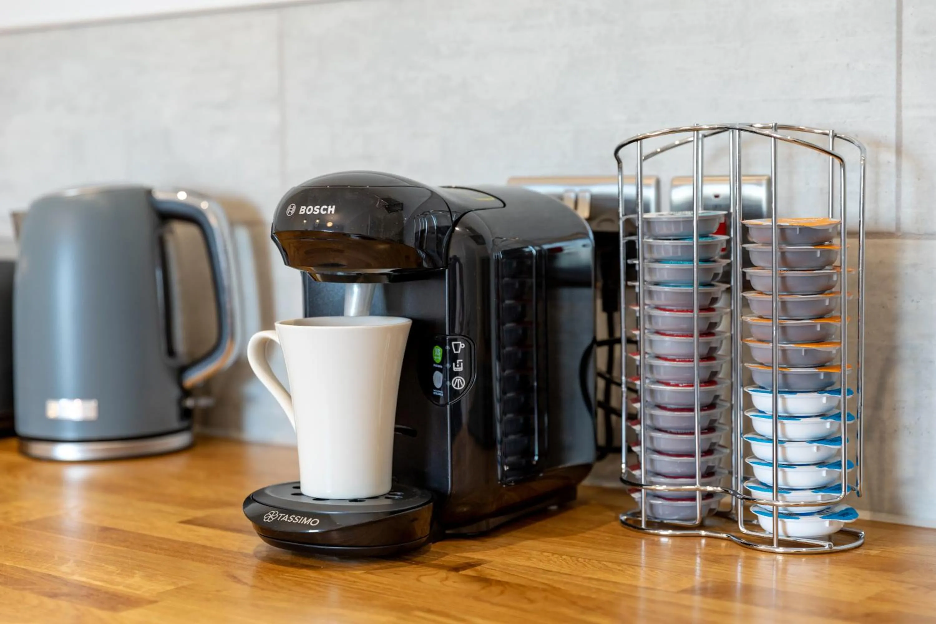 Coffee/tea facilities in Sandhills Apartments, Mudeford