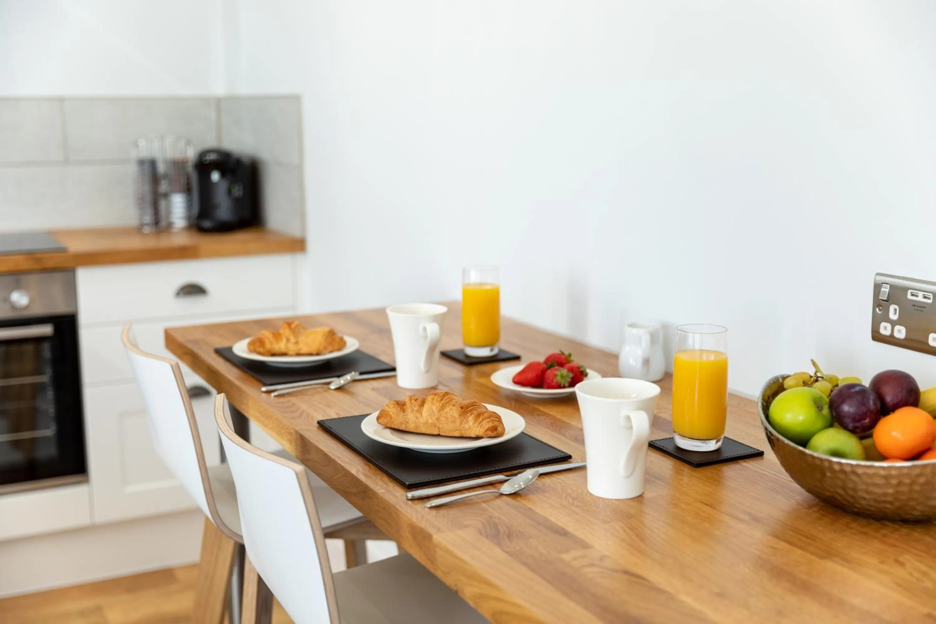 Dining area in Sandhills Apartments, Mudeford