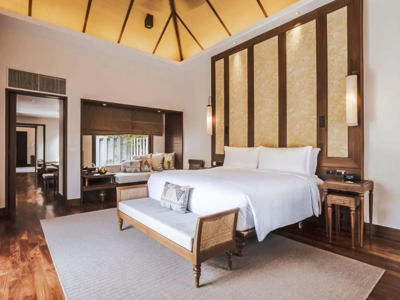 Bed in Anantara Mai Khao Phuket Villas
