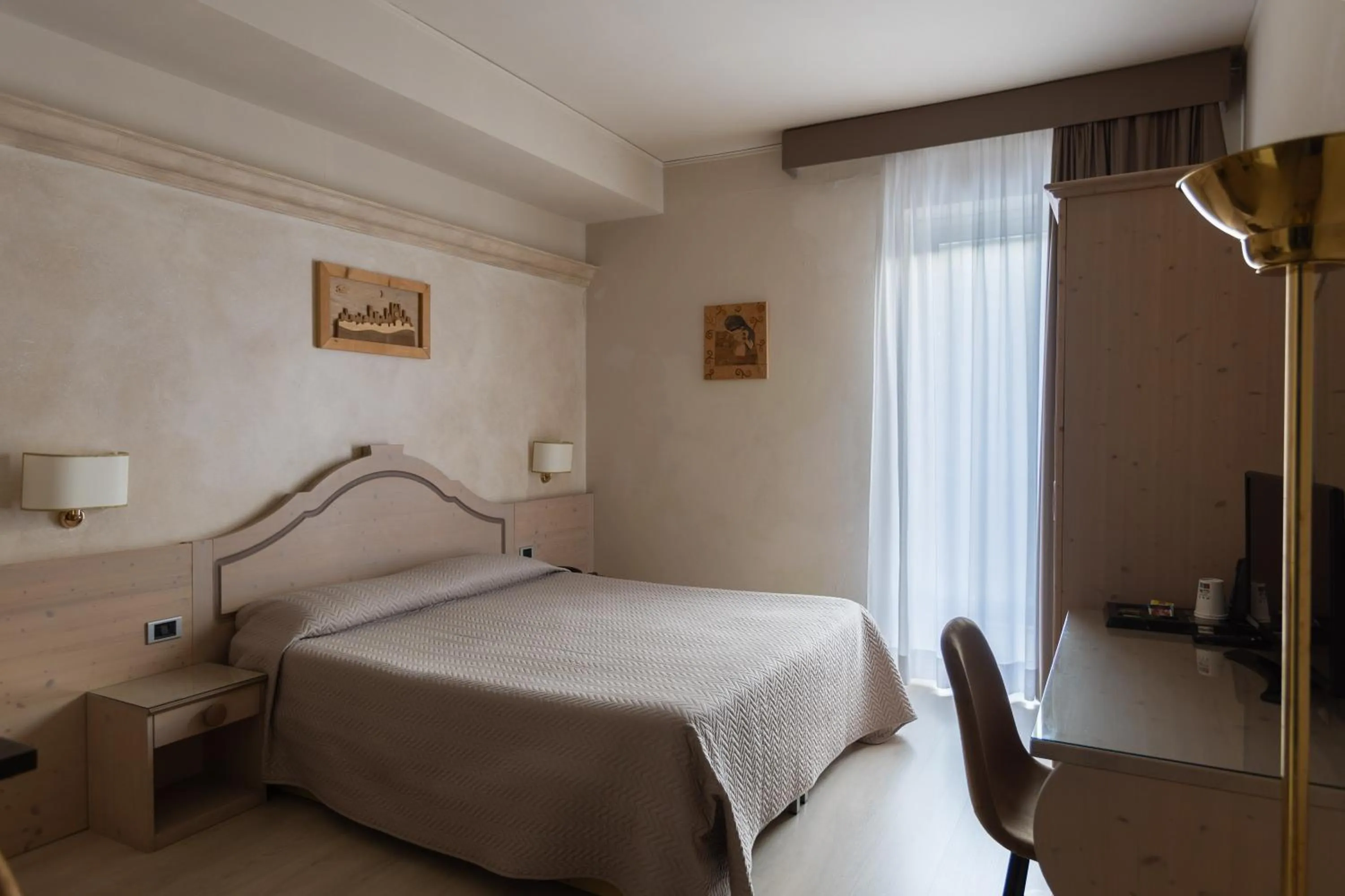 Bed in Hotel Gialletti