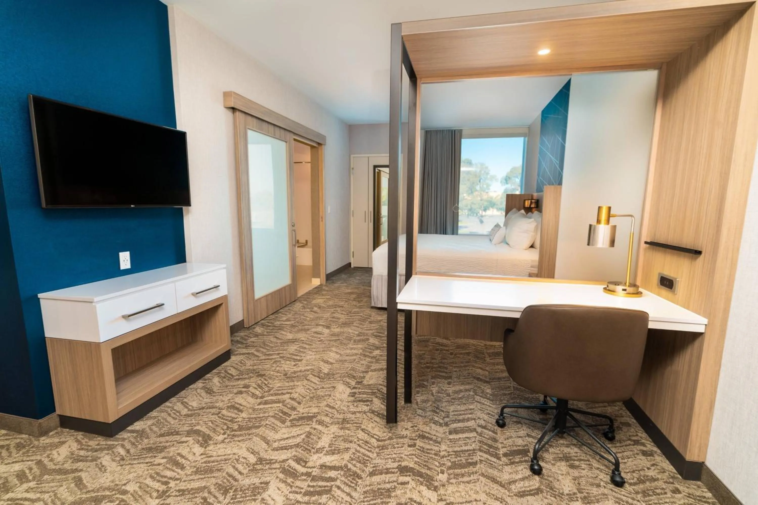 Photo of the whole room, Bed in SpringHill Suites by Marriott Newark Fremont