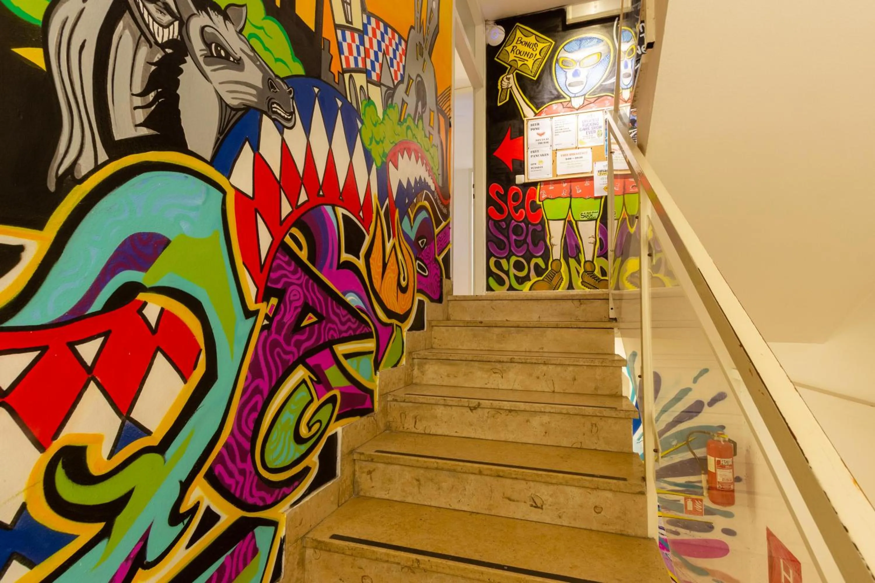 Decorative detail in Whole Wide World Hostel