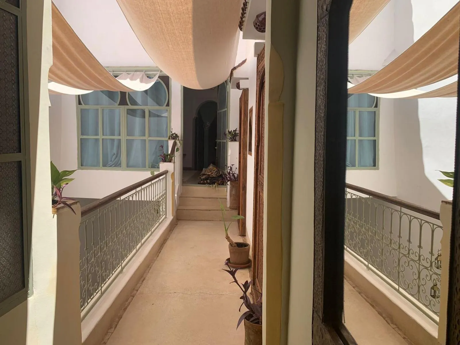 Balcony/Terrace, Bed in Riad la Cigale
