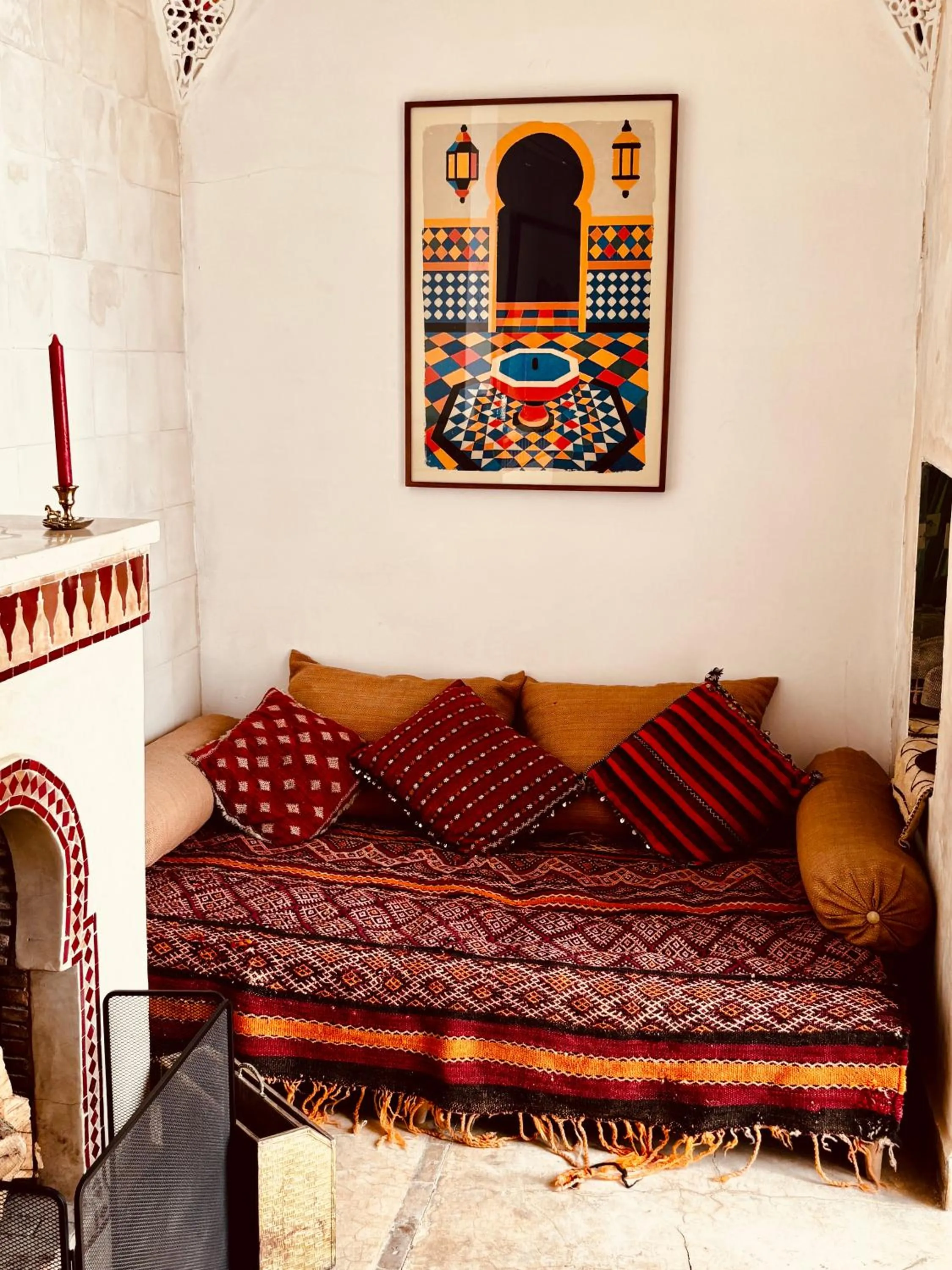 Living room in Riad la Cigale