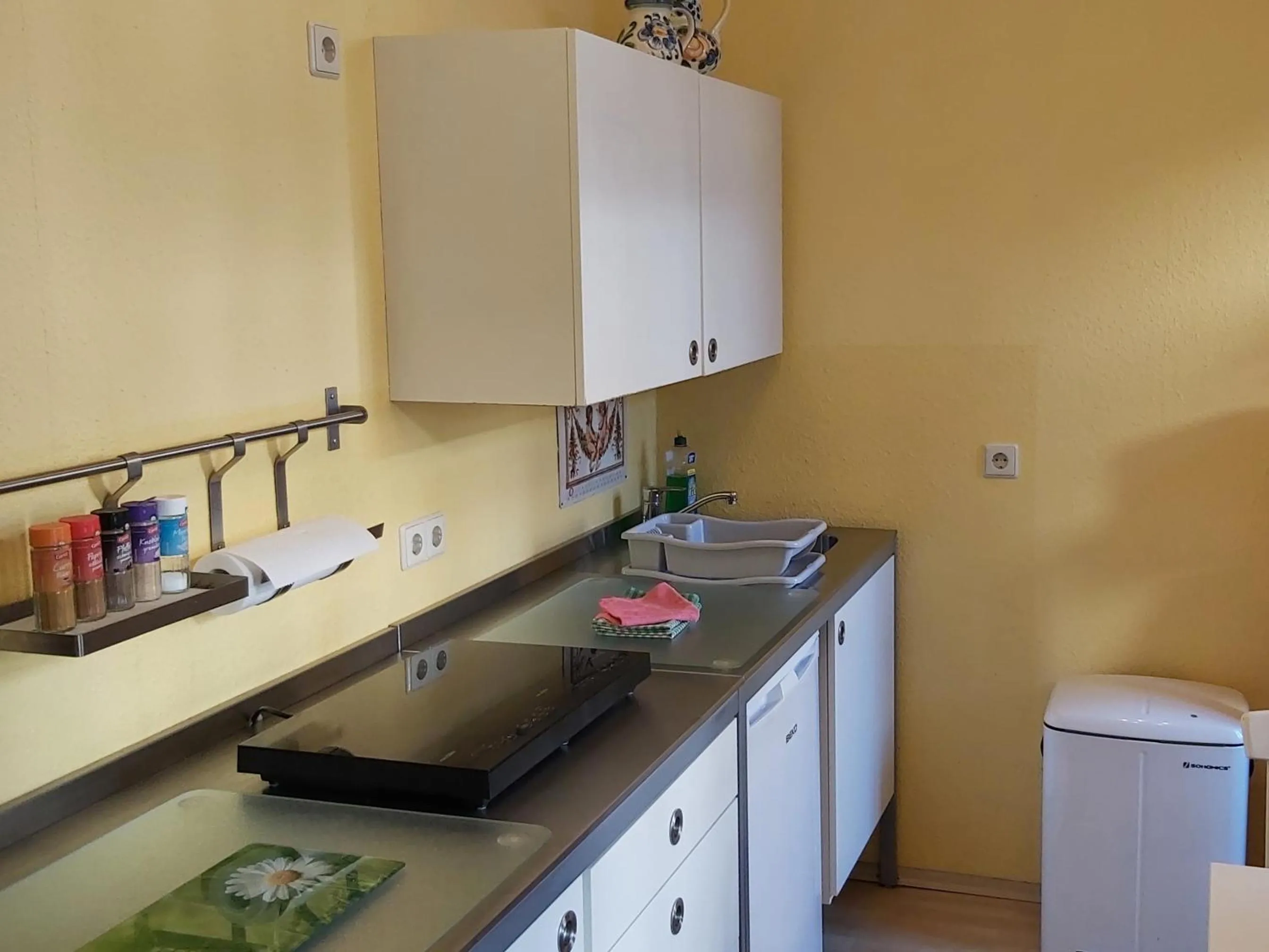 Kitchen or kitchenette in City-Ferienwohnungen-Dresden - zentral gelegen im Haus Louisenstrasse 11 - Dresden-Neustadt