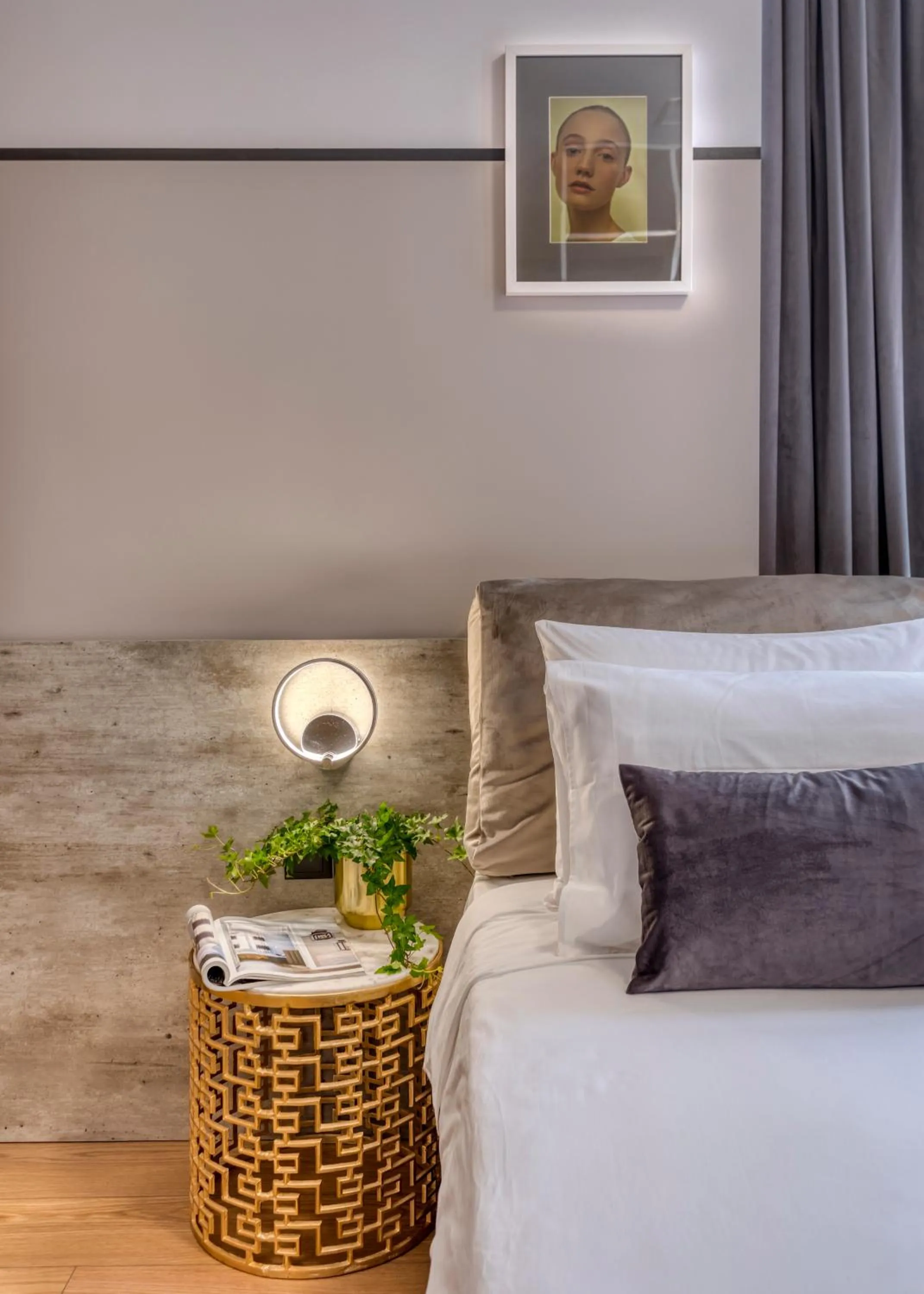 Bedroom, Bed in The Pinnacle Athens