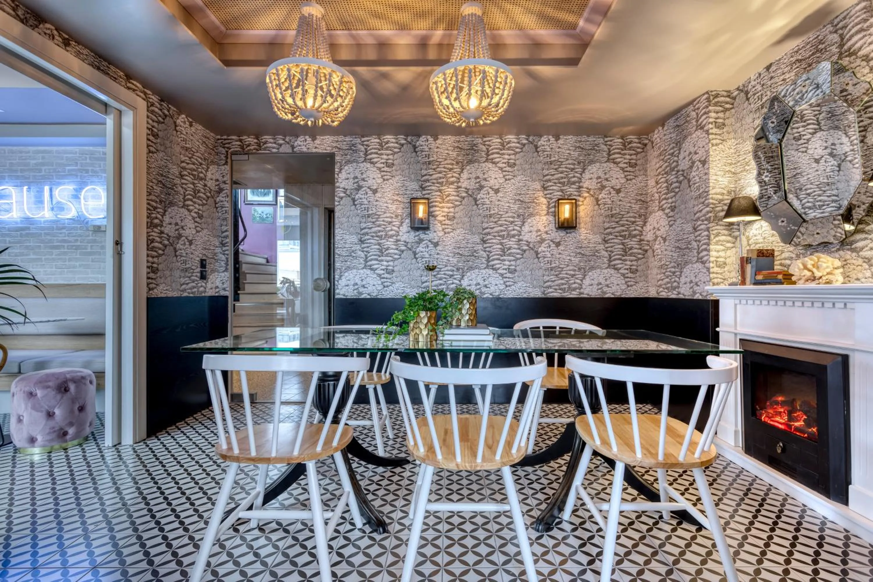 Seating area in The Pinnacle Athens