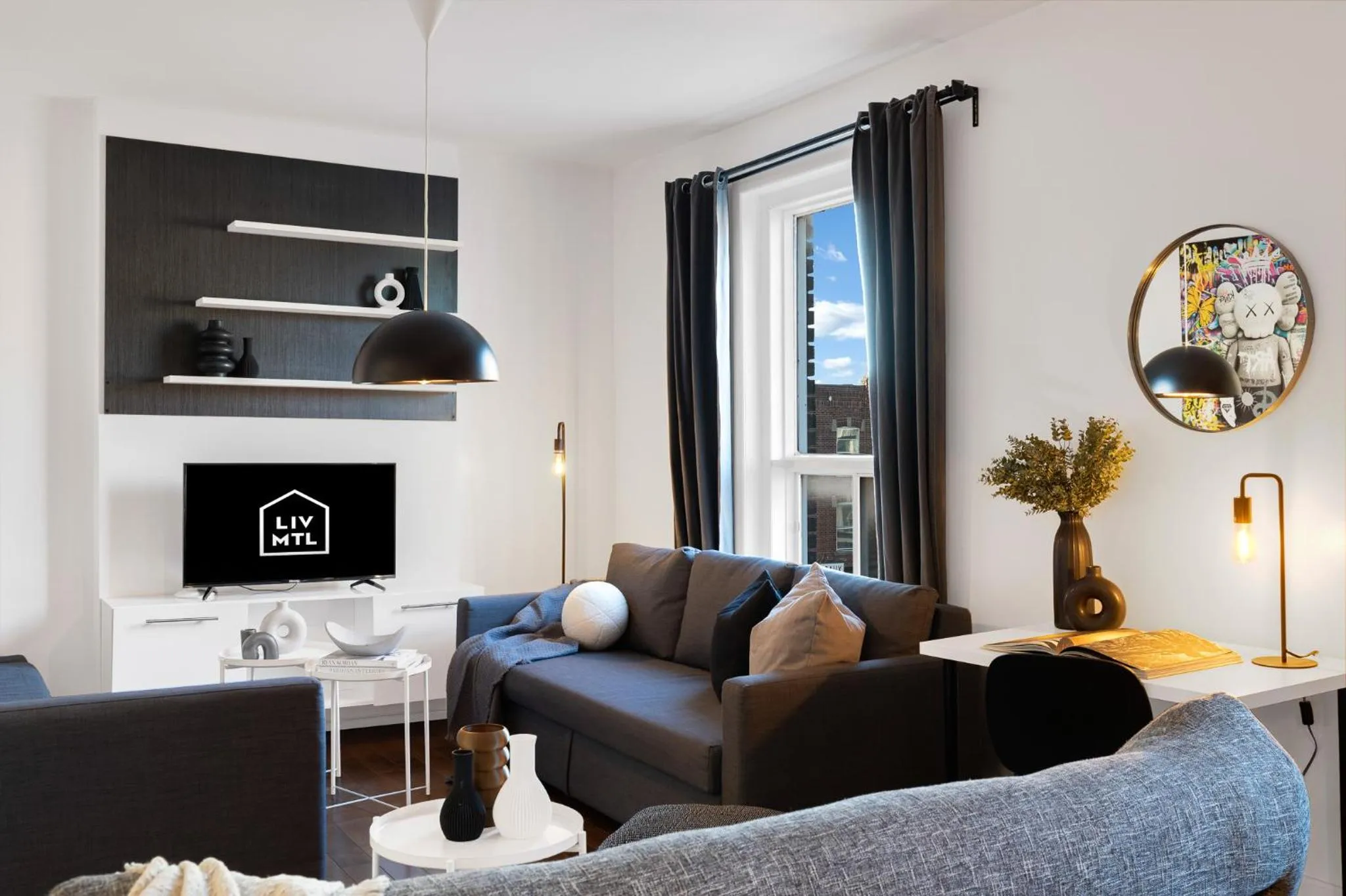 Living room in LiV MTL Chic
