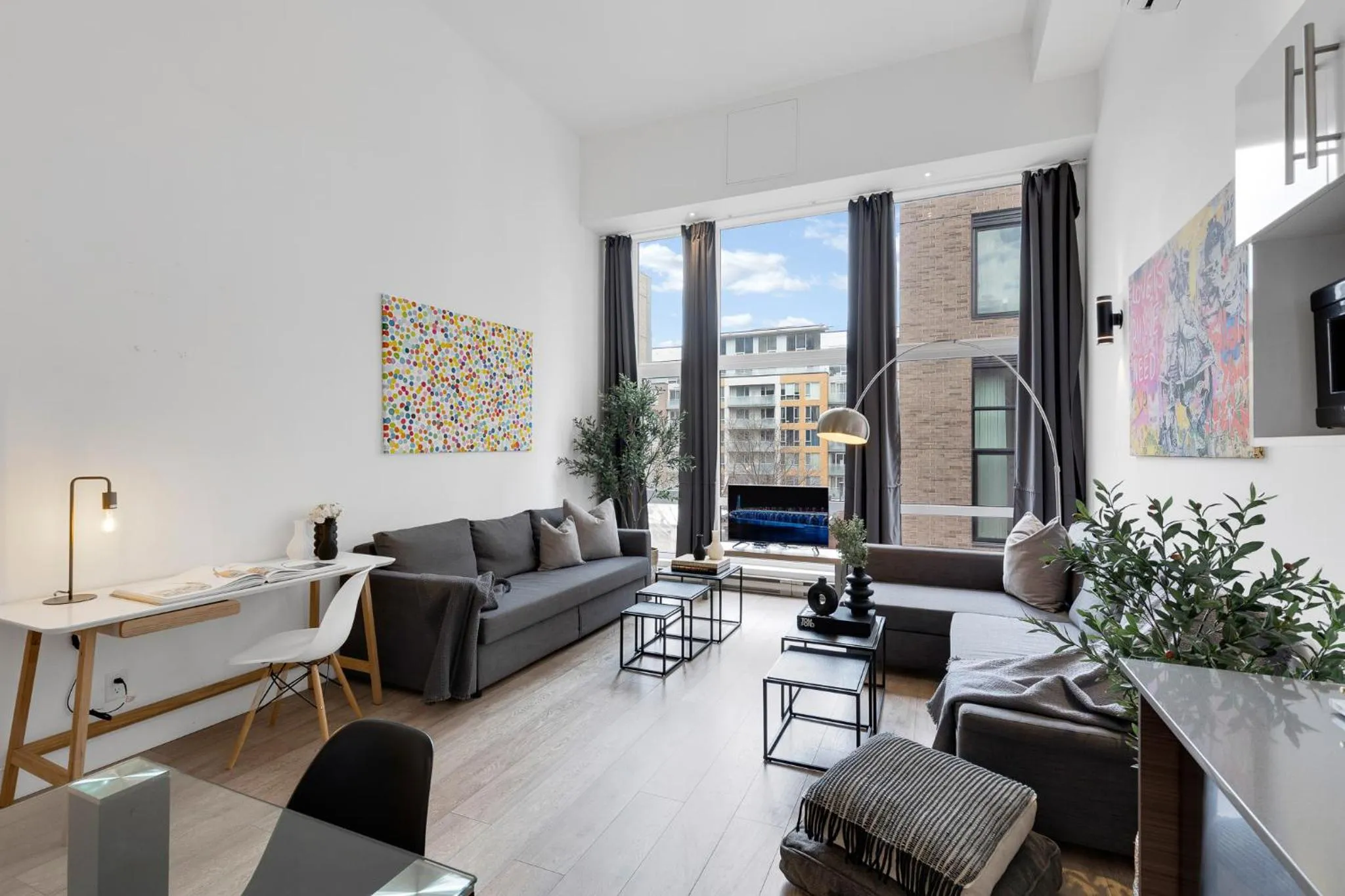 Living room in LiV MTL Downtown