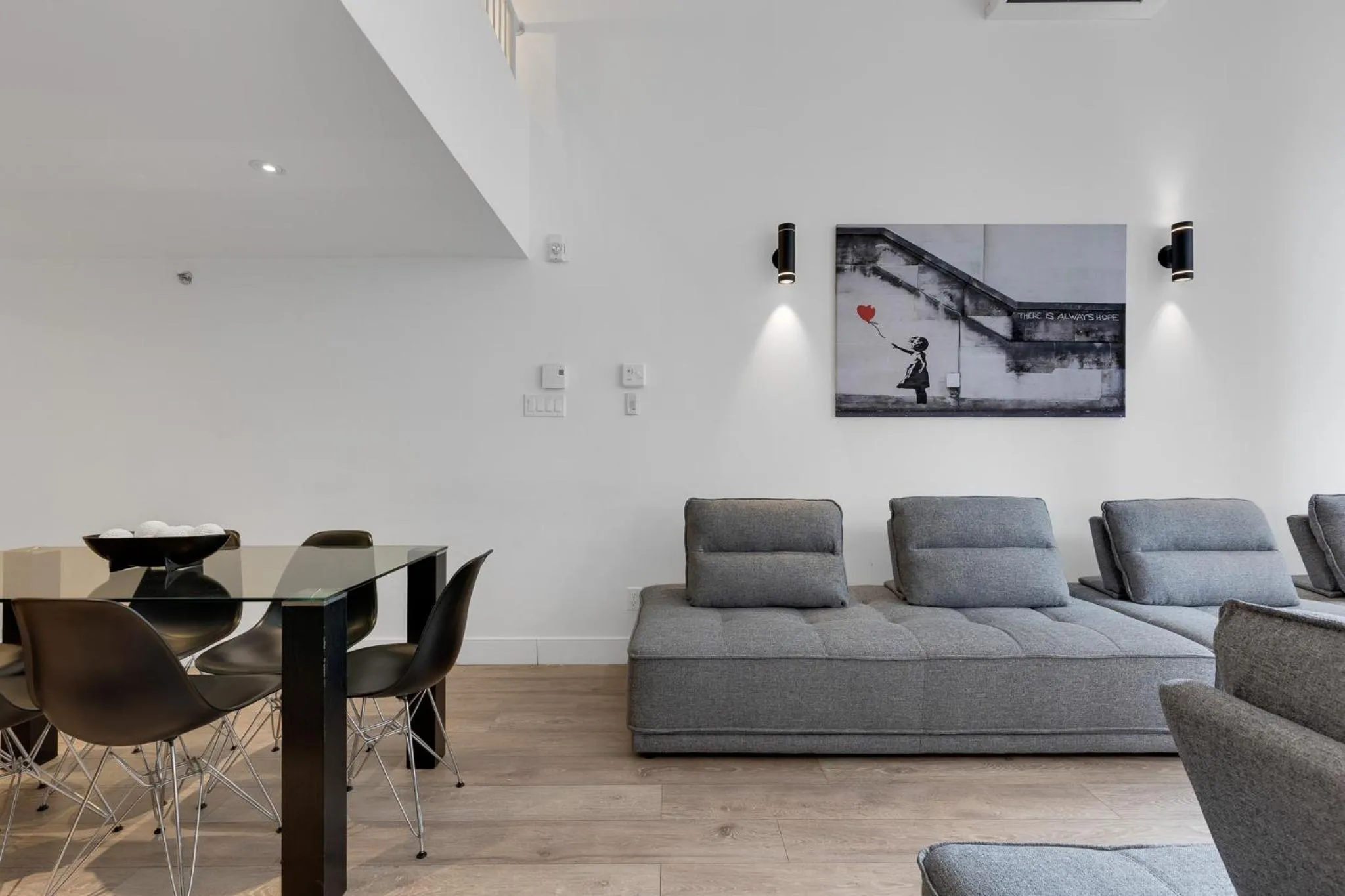 Living room in LiV MTL Downtown