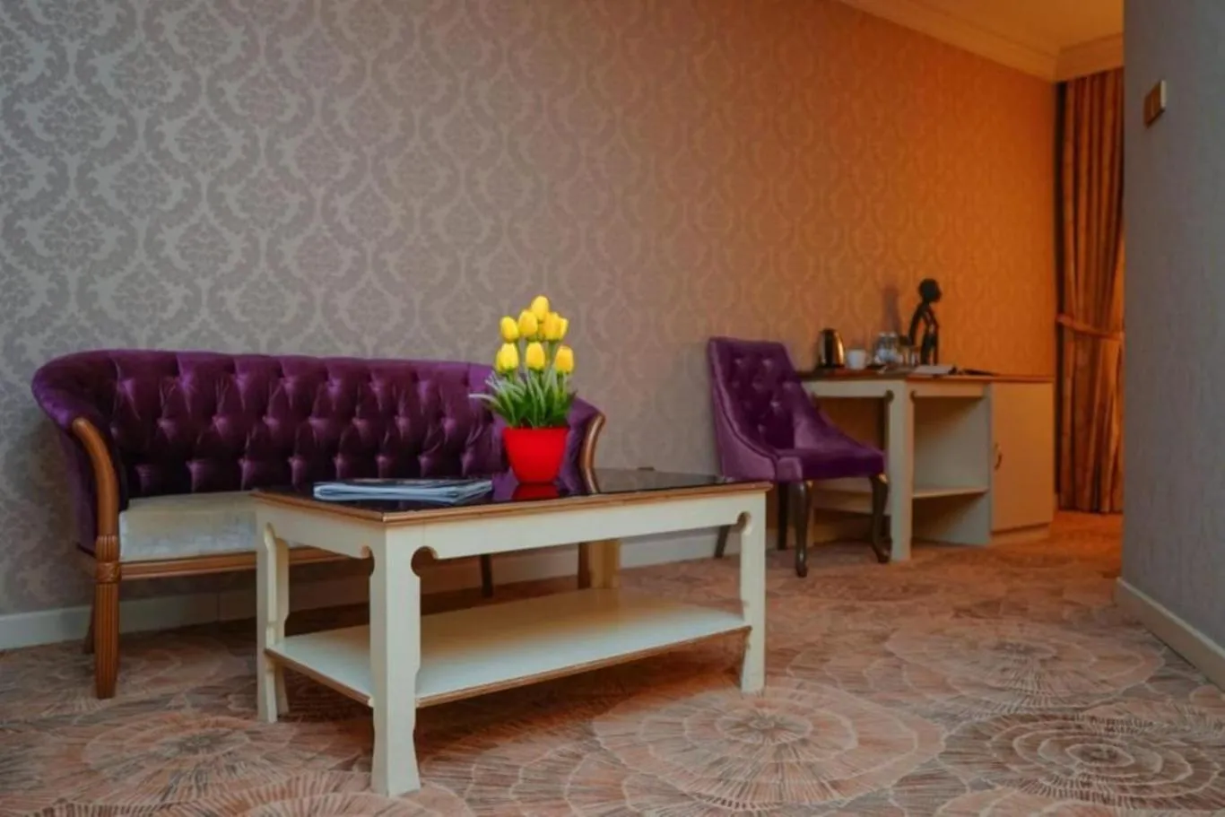 Seating area in Teatro Boutique Hotel