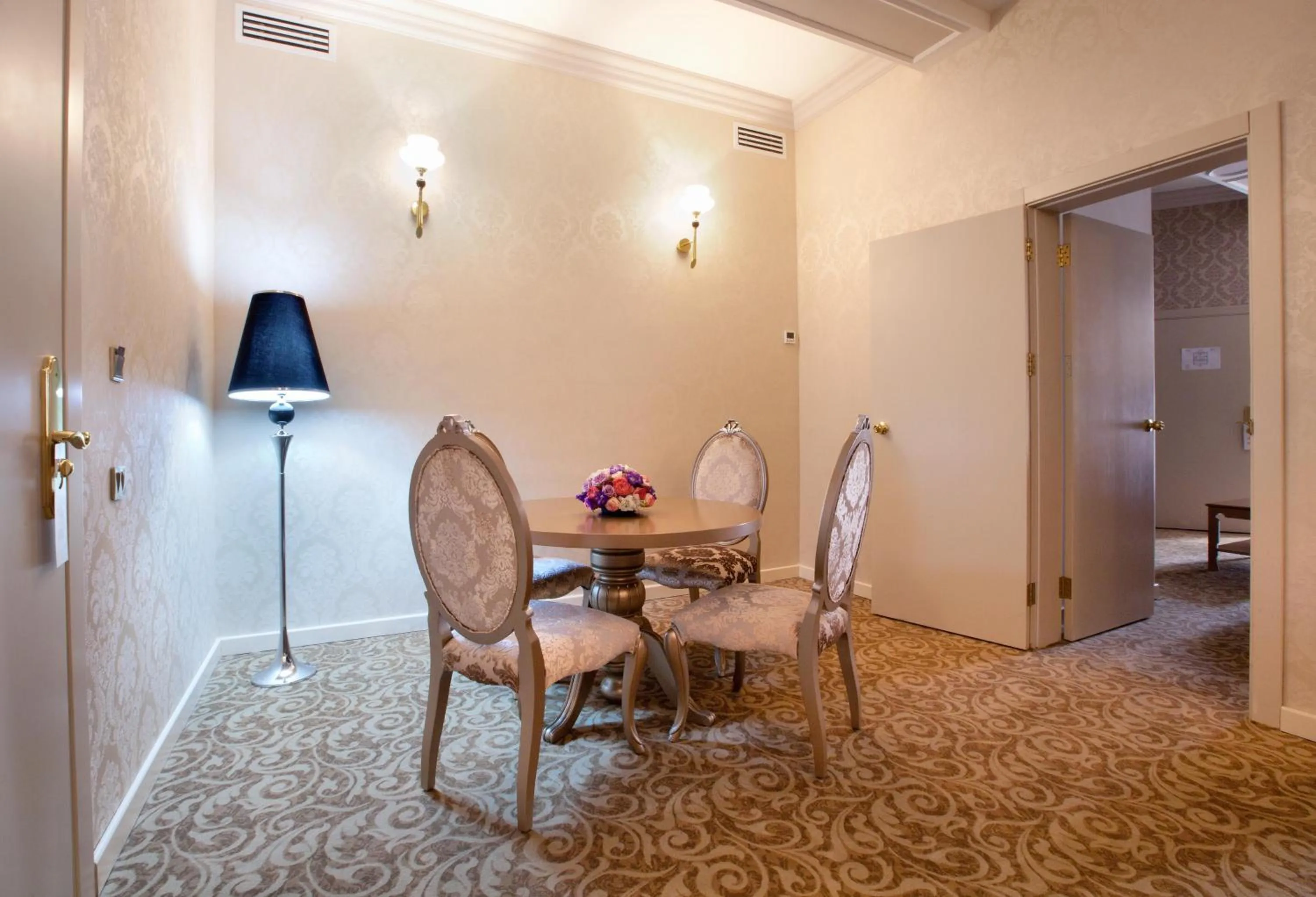 Seating area in Teatro Boutique Hotel