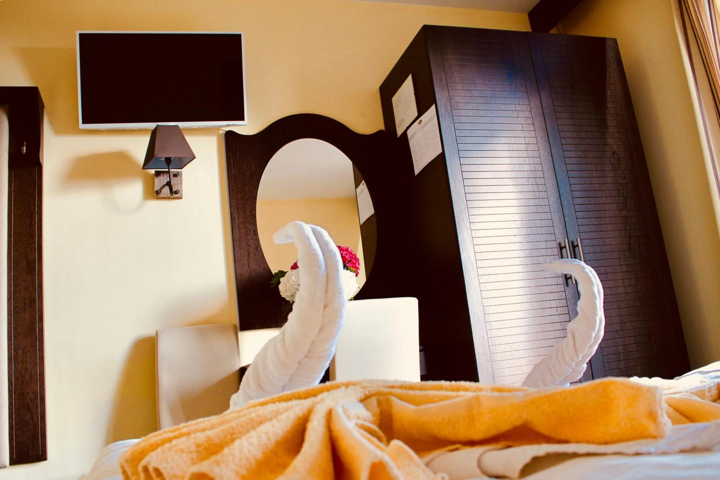 Bed in Panoramahotel Unterinnerhof