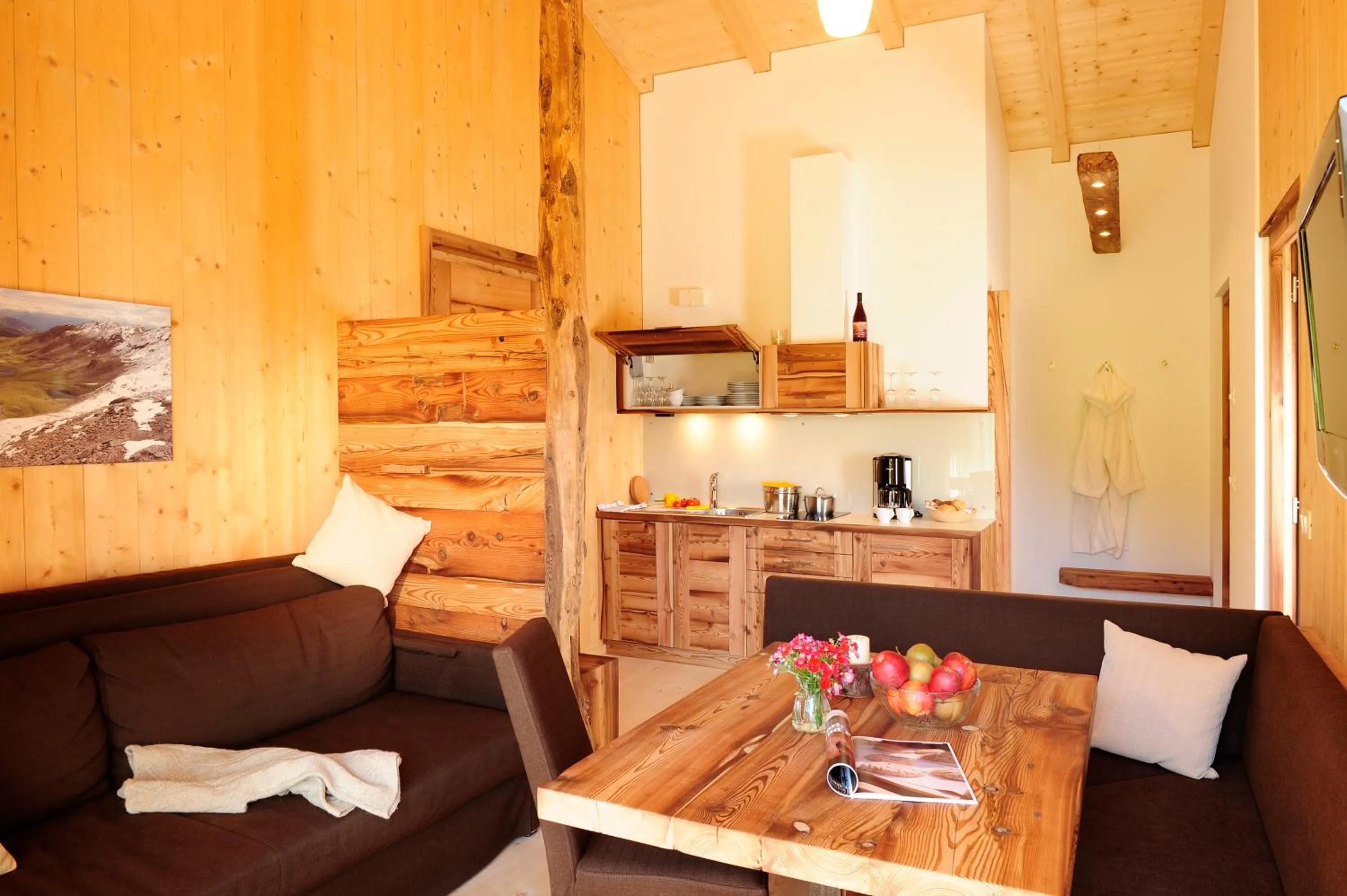 Kitchen or kitchenette in Hotel Naturoase Schwemmerhof