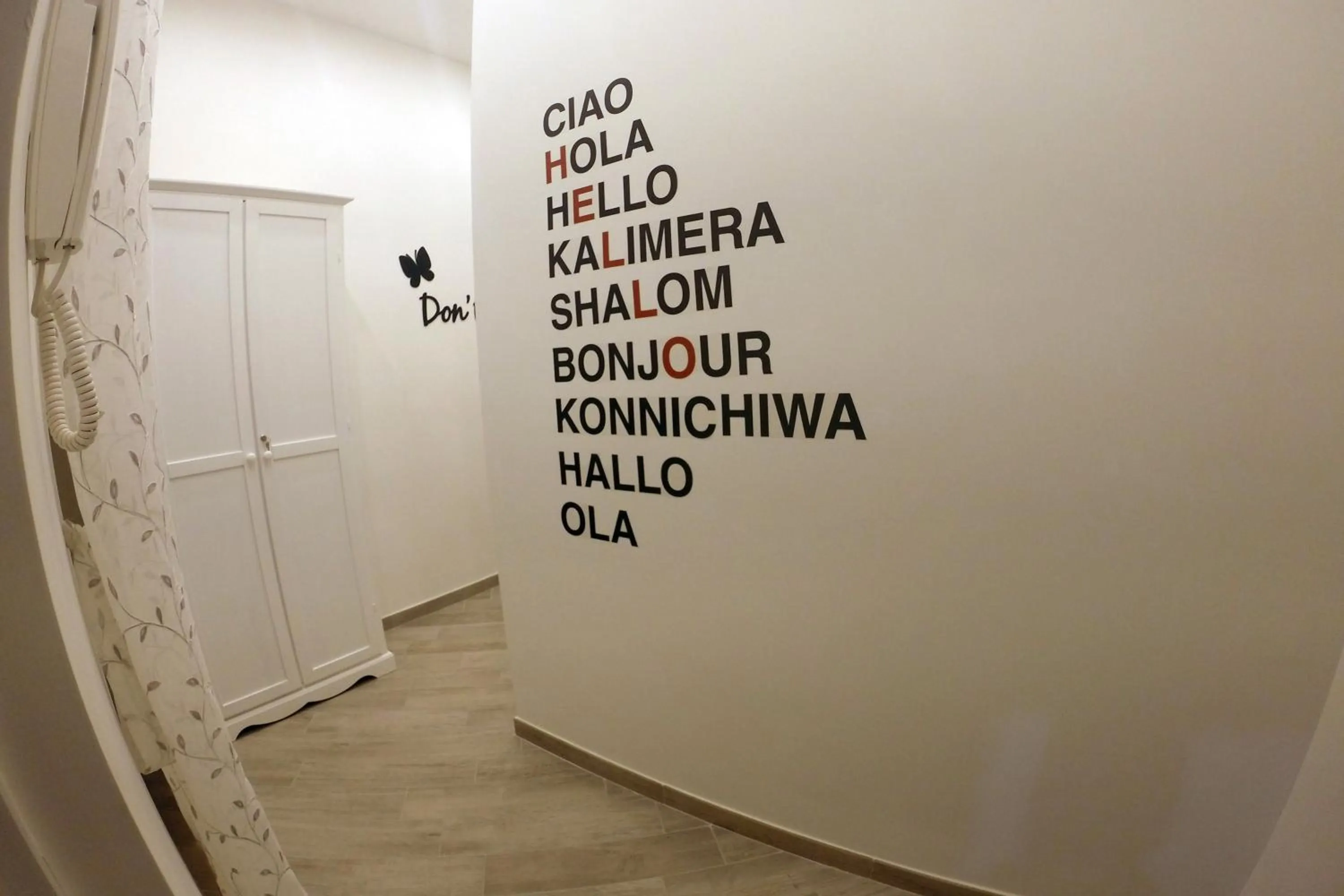 Decorative detail in B&B Le Stanze di Santa Chiara