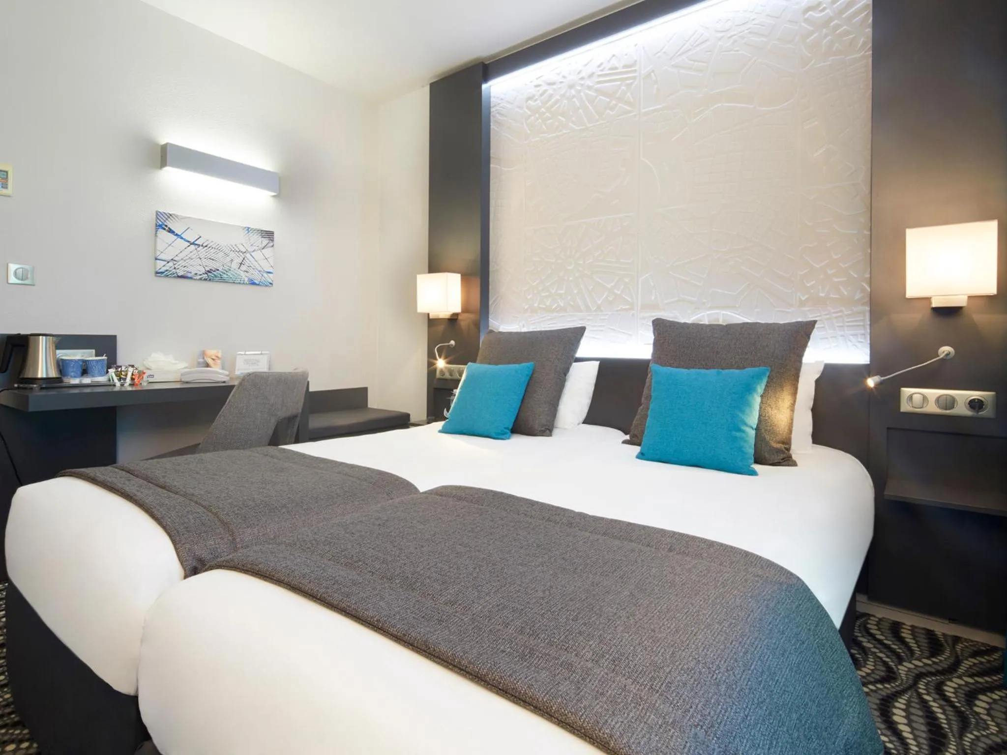 Bedroom, Bed in Kyriad Paris Ouest - Bezons La Défense