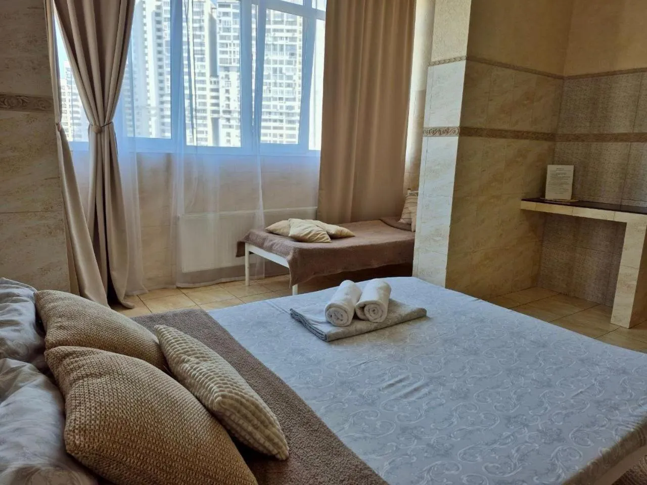 Photo of the whole room, Bed in Pechersk House