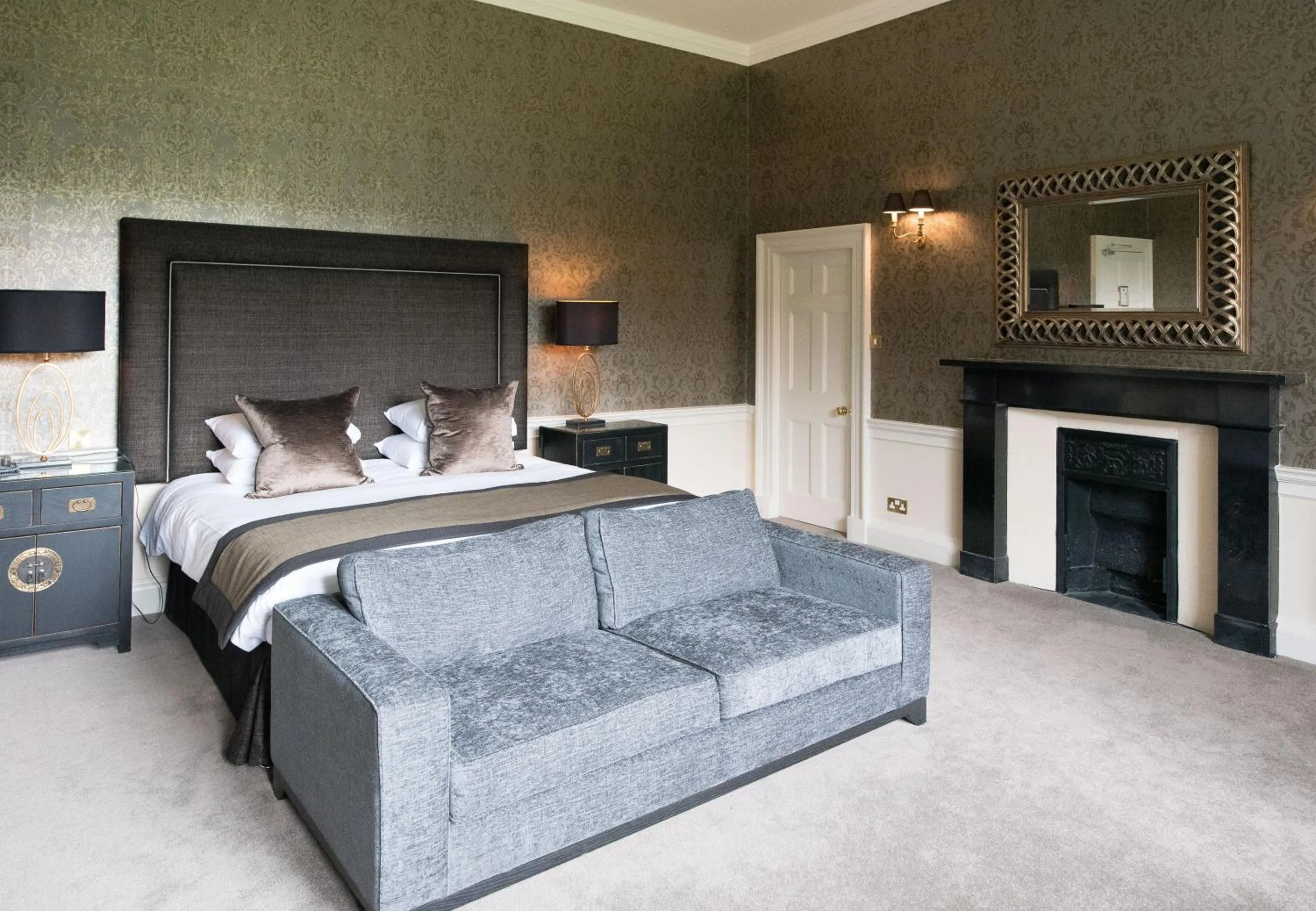 Bed in Balbirnie House Hotel