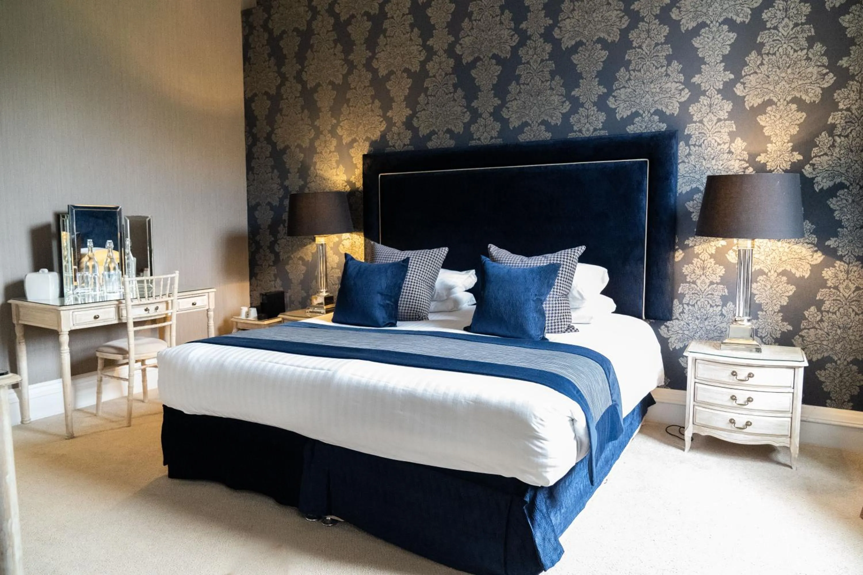 Bed in Balbirnie House Hotel