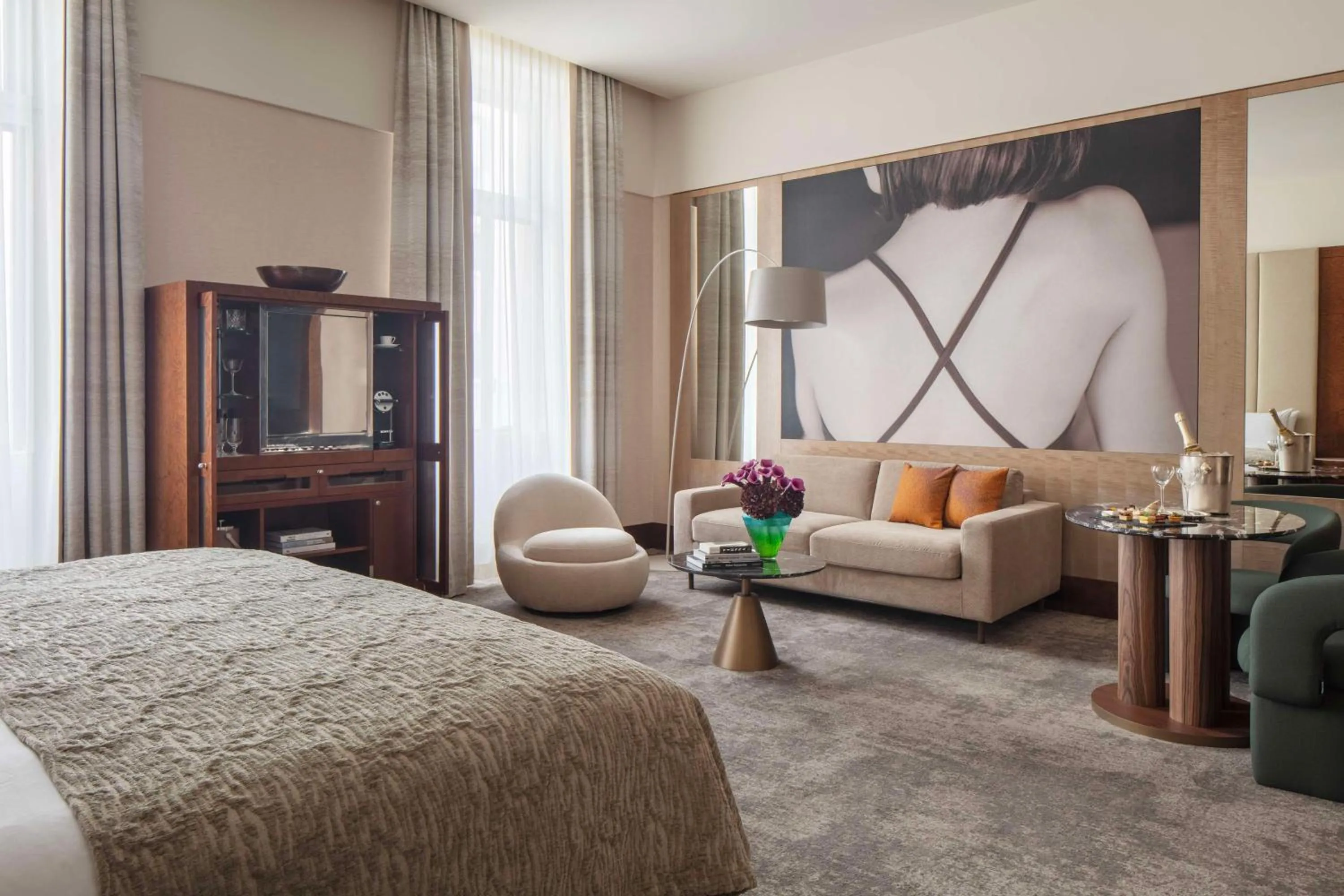 Bedroom, Bed in Anantara Palais Hansen Vienna - newly renovated