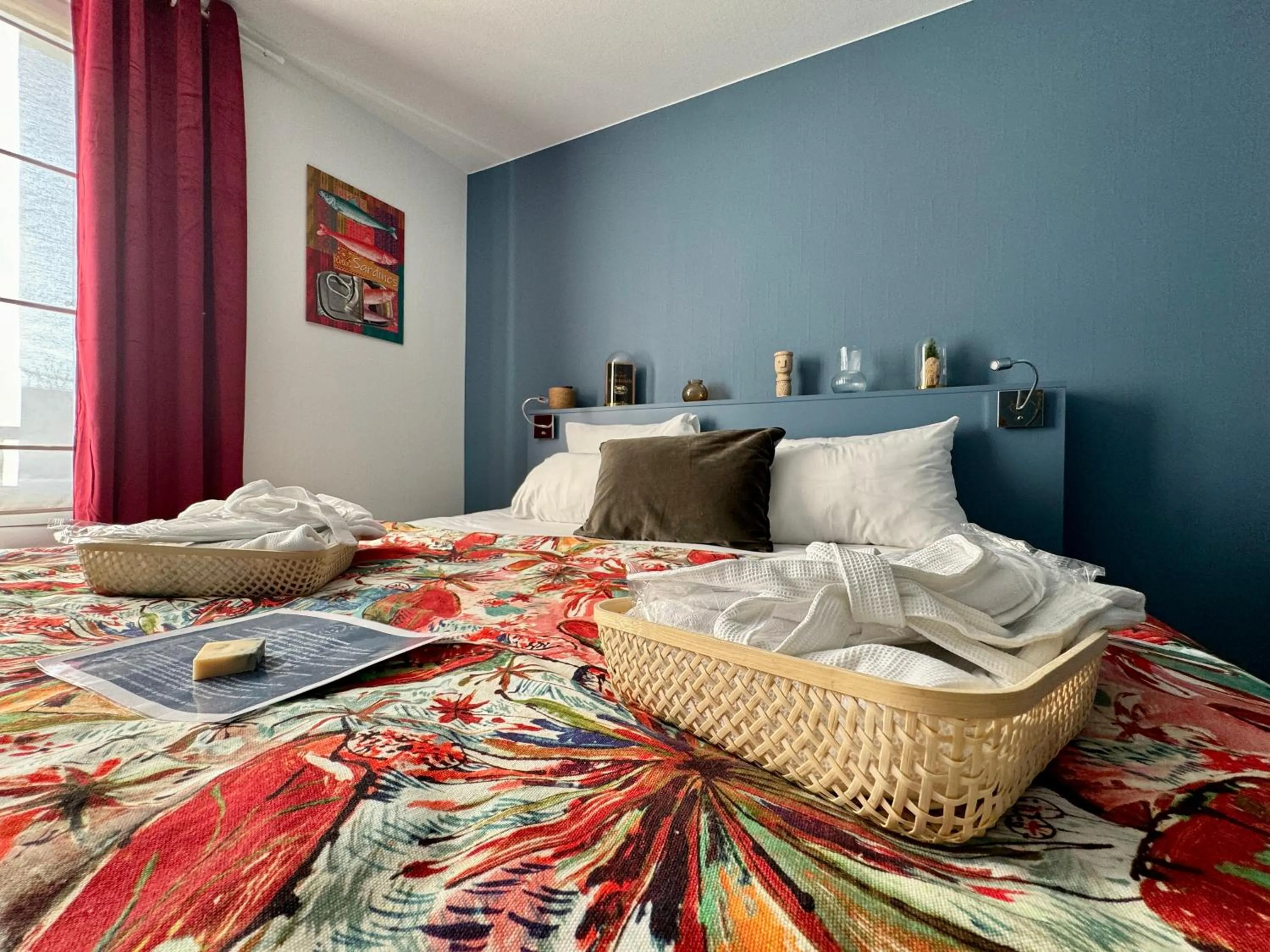 Bedroom, Bed in Hôtel La Maison des Dunes