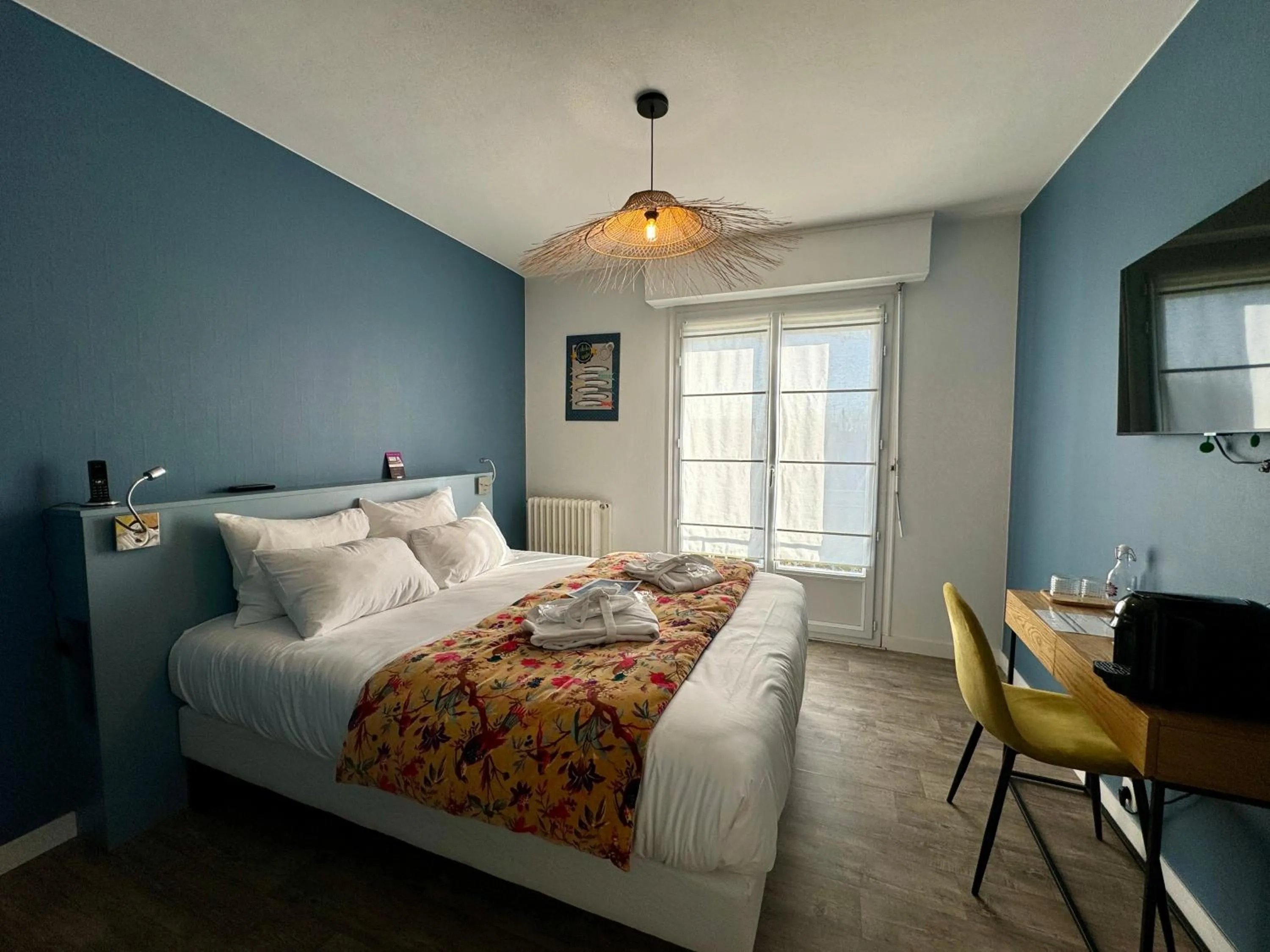 Bedroom, Bed in Hôtel La Maison des Dunes