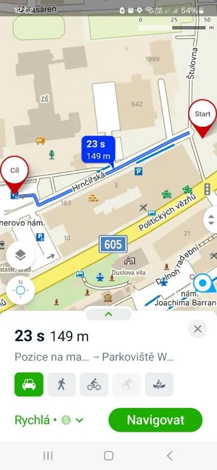 Parking in Family hotel Maxim