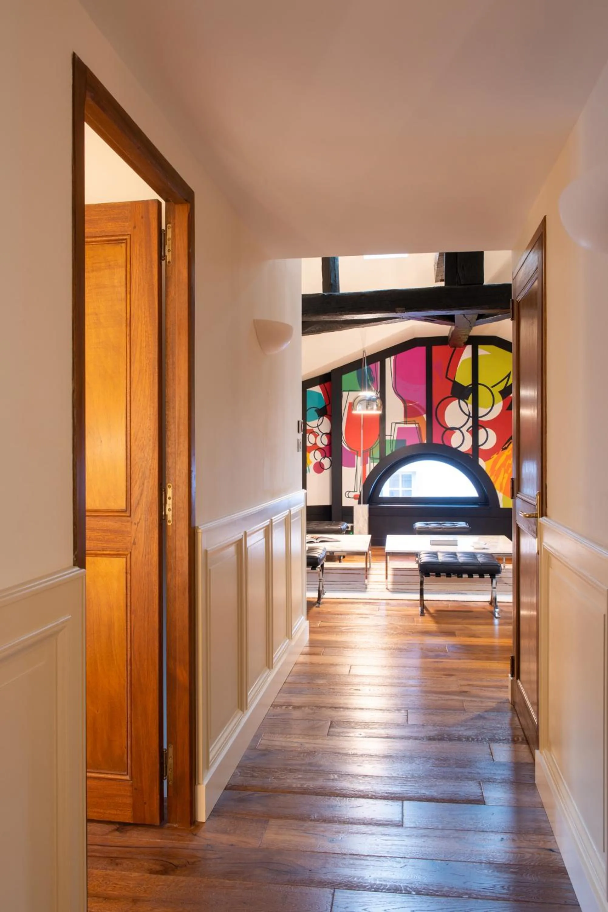 Living room, Bed in L'Hôtel
