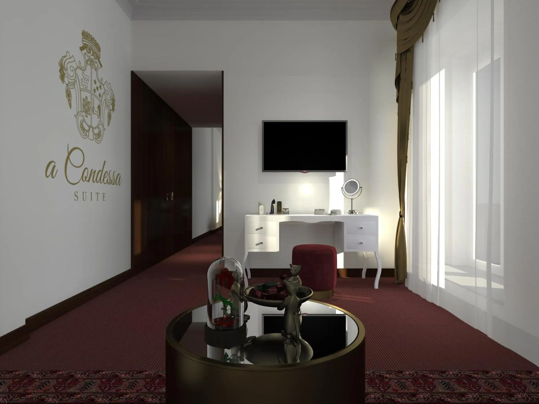 Communal lounge/ TV room in Palacio São Silvestre-Boutique Hotel