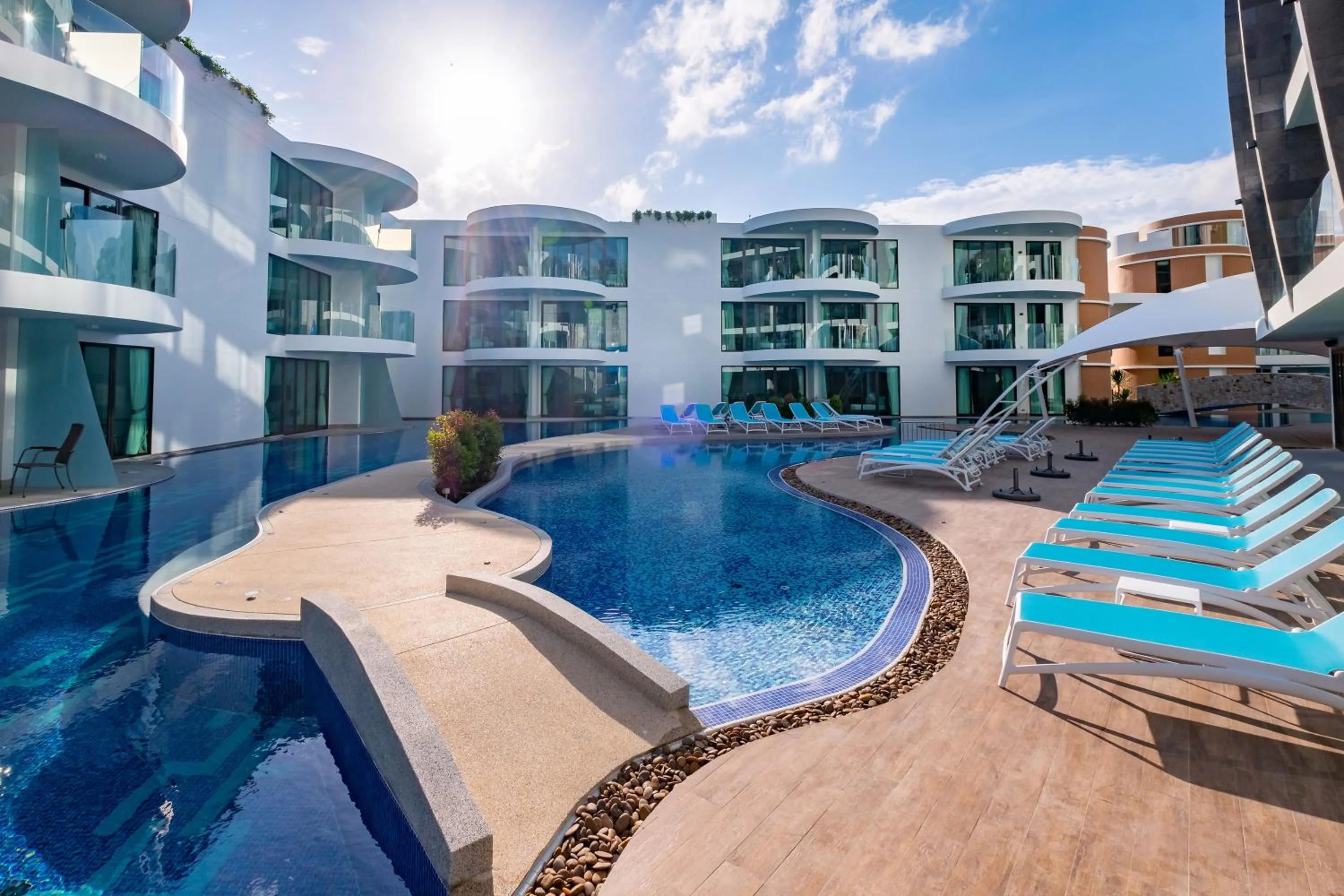 Pool view in Absolute Twin Sands Resort & Spa - SHA Extra Plus