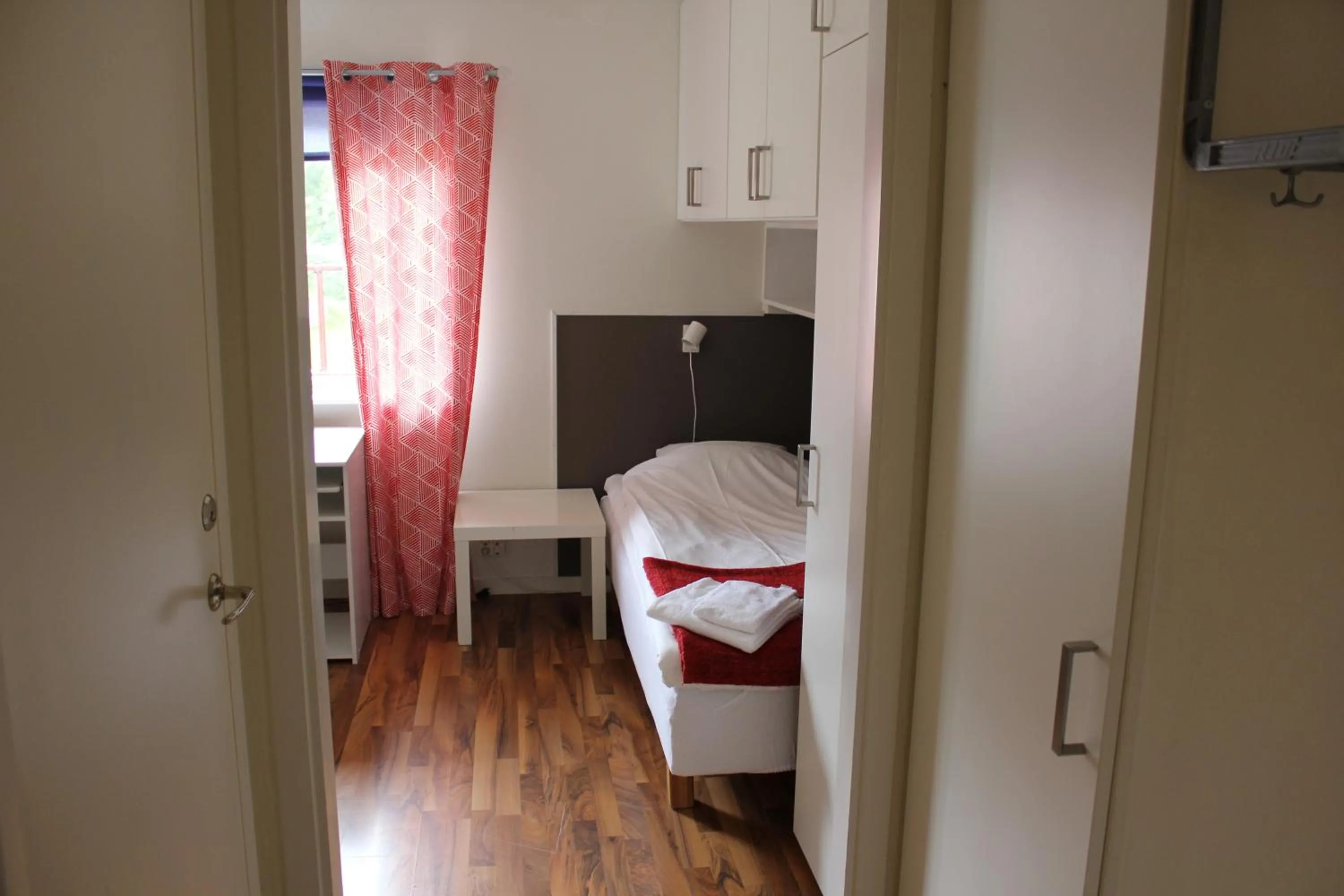 Bedroom, Bed in Leksands Folkhögskola