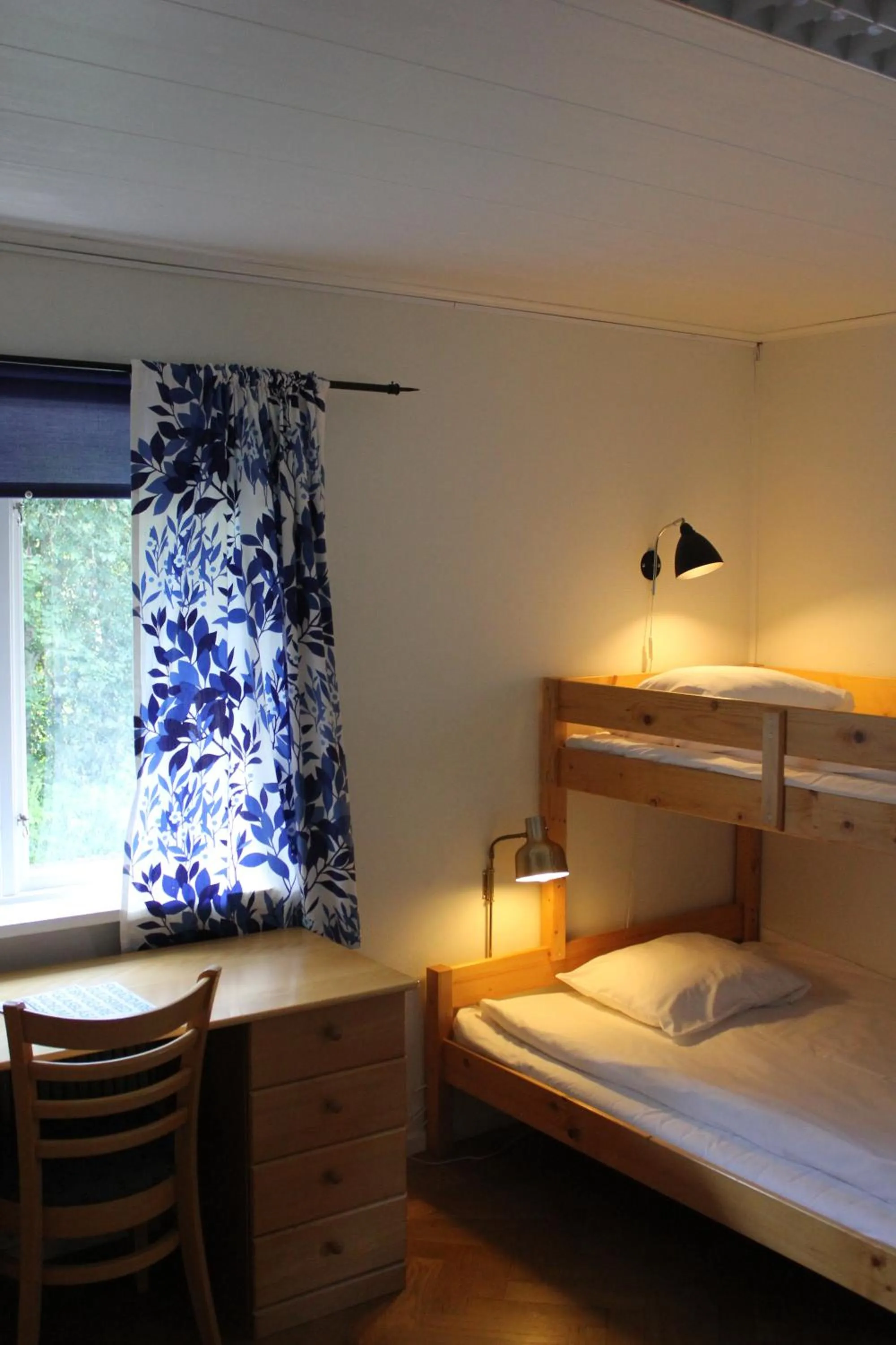 Bedroom, Bed in Leksands Folkhögskola