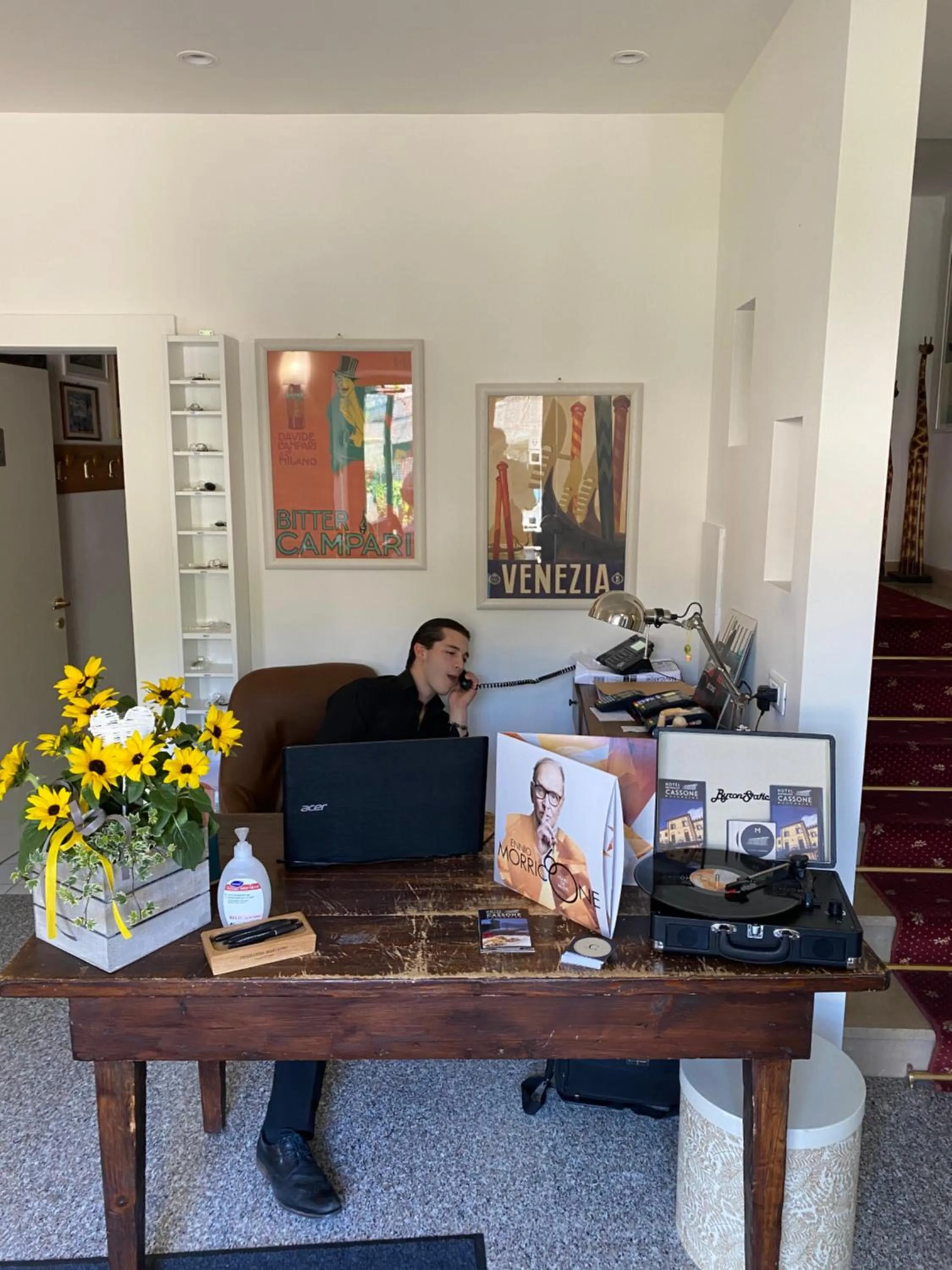 Lobby or reception in Hotel e Ristorante Cassone