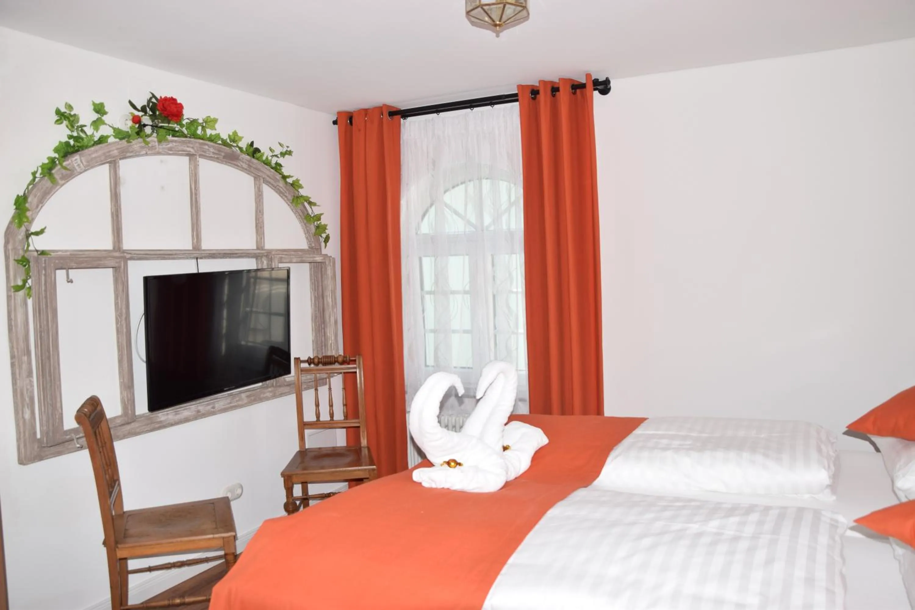 Decorative detail, Bed in Hotel Torwirt