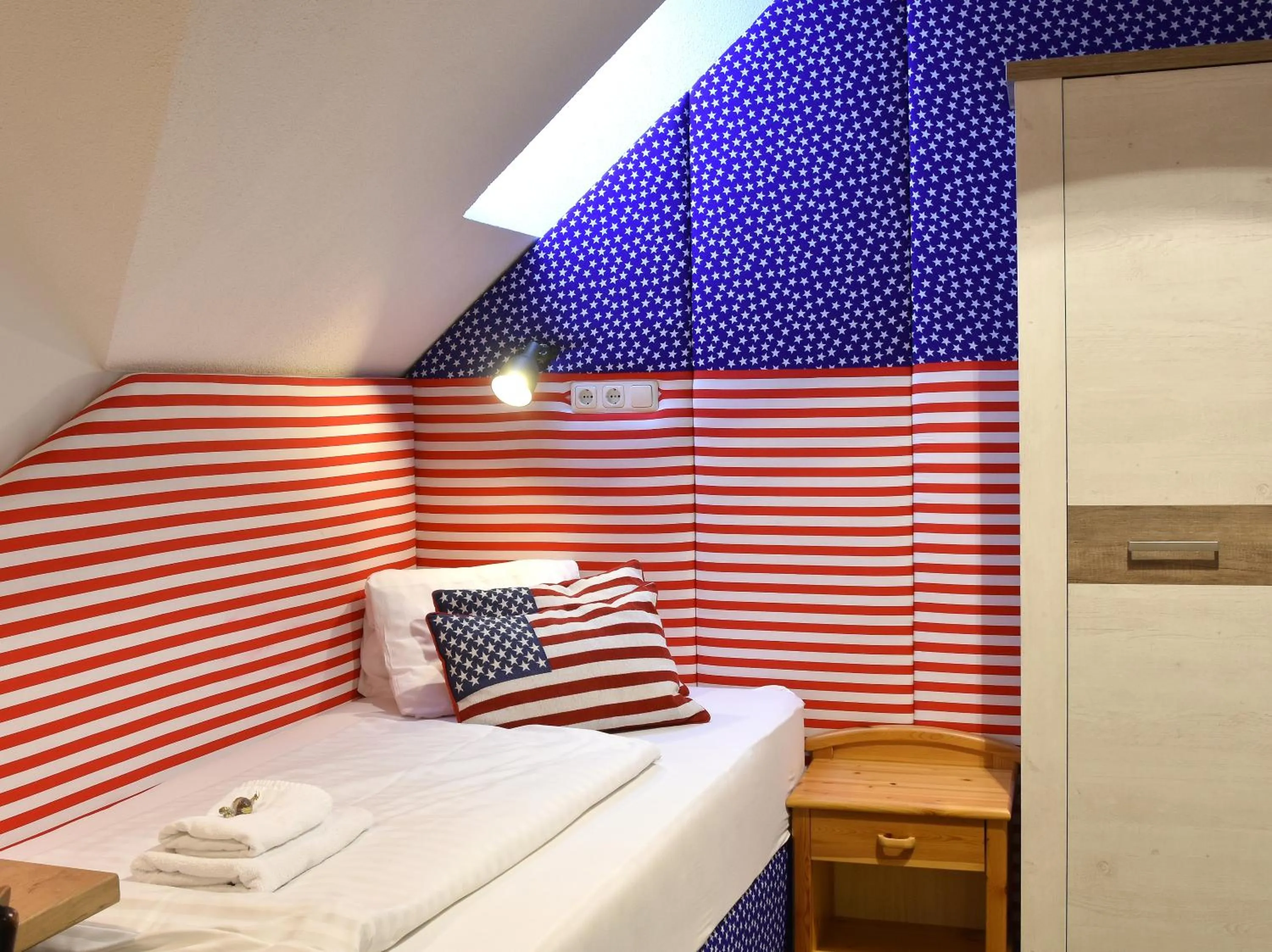 Bed in Hotel Torwirt